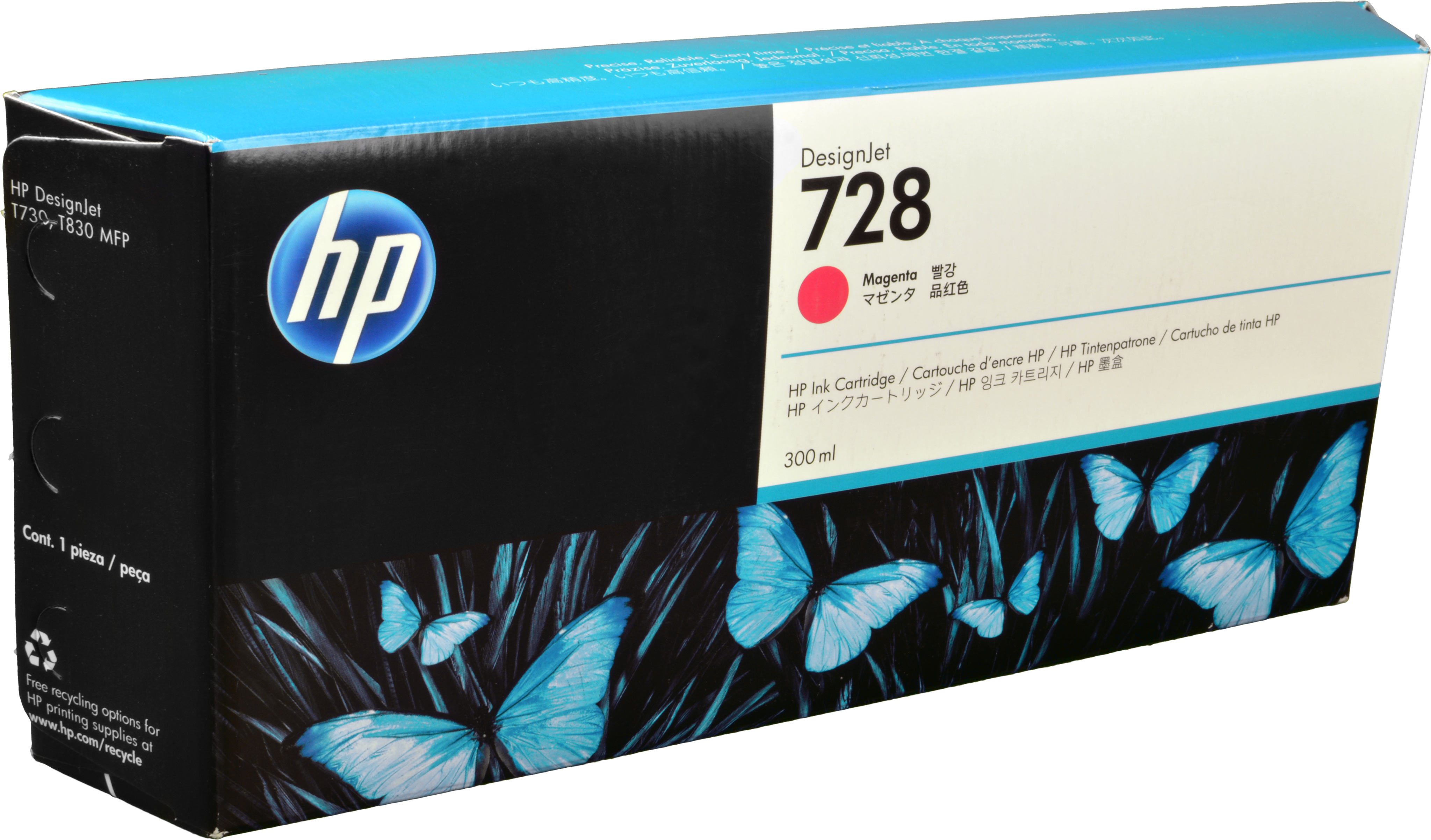 HP Tinte F9K16A 728 magenta