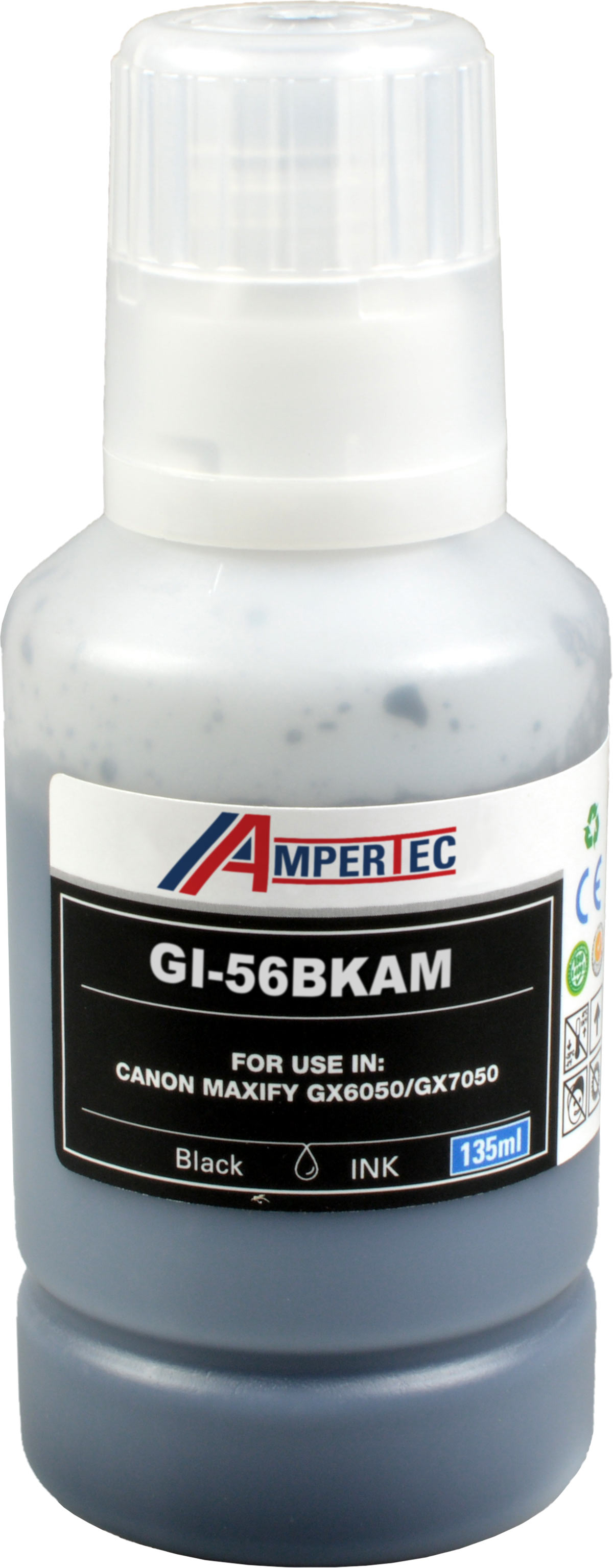 Ampertec Tinte ersetzt Canon GI-56BK  black