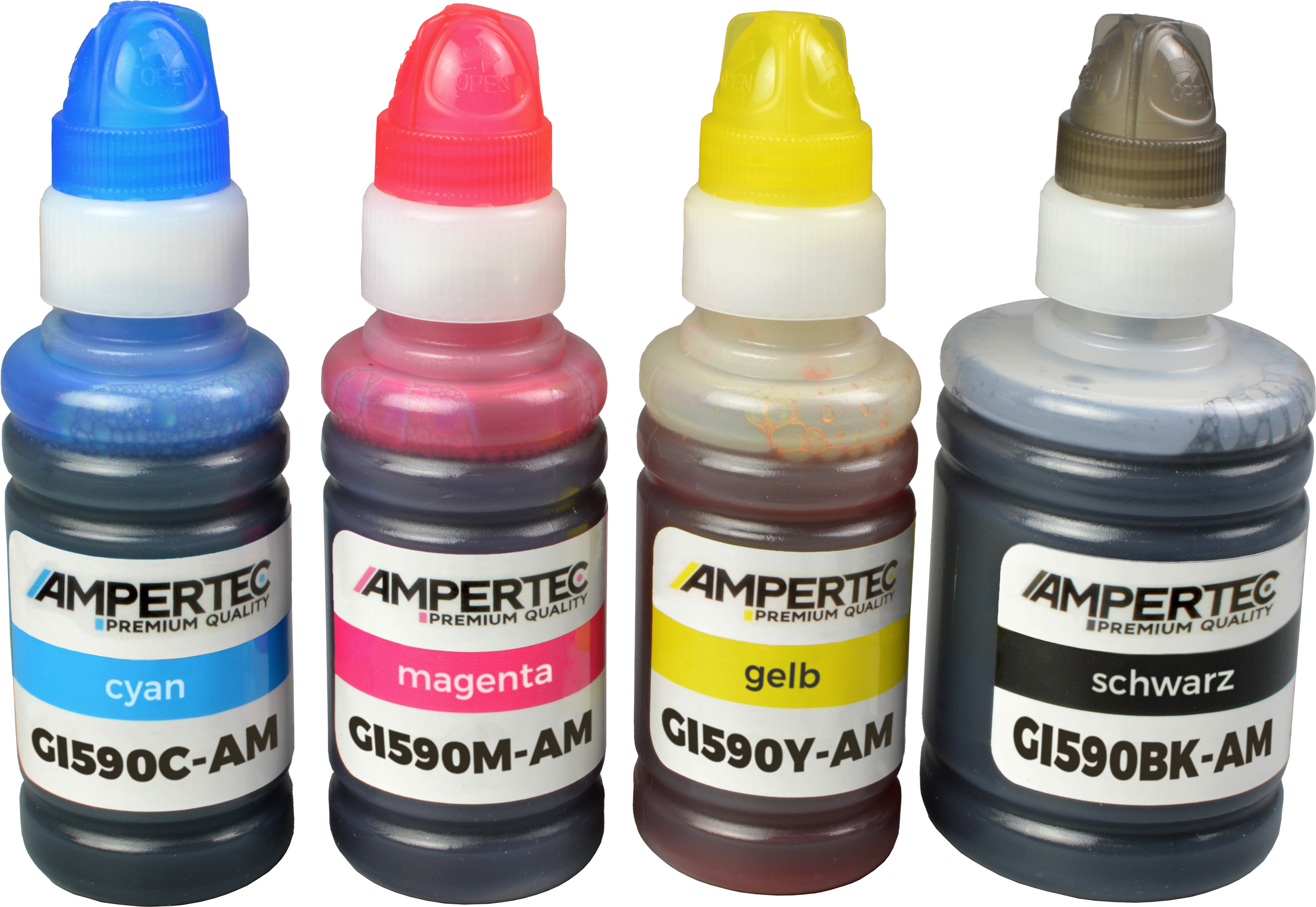 4262368915853 - 4 Nachfülltinten ersetzt GI-590 BK C M Y 4-farbig