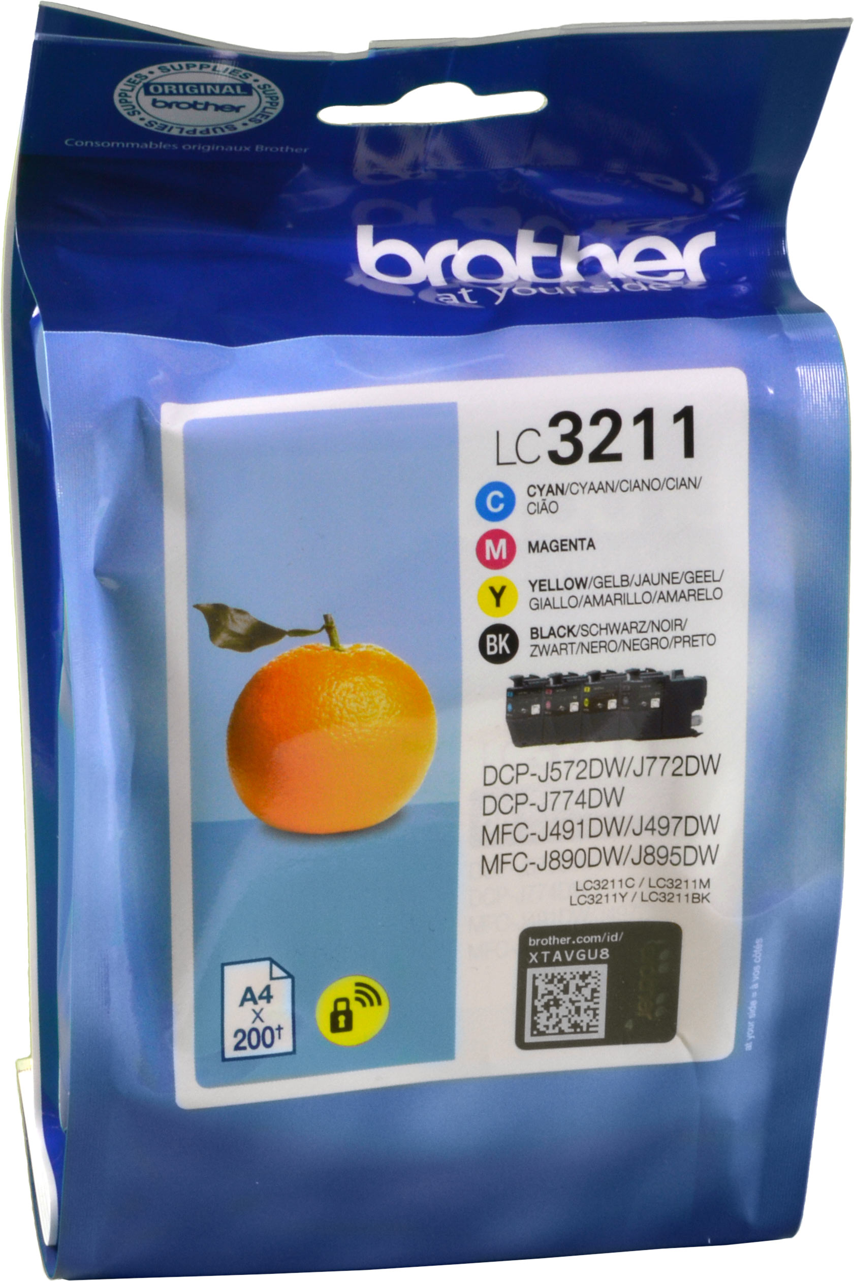 4 Brother Tinten LC-3211VALDR  Multipack  4-farbig