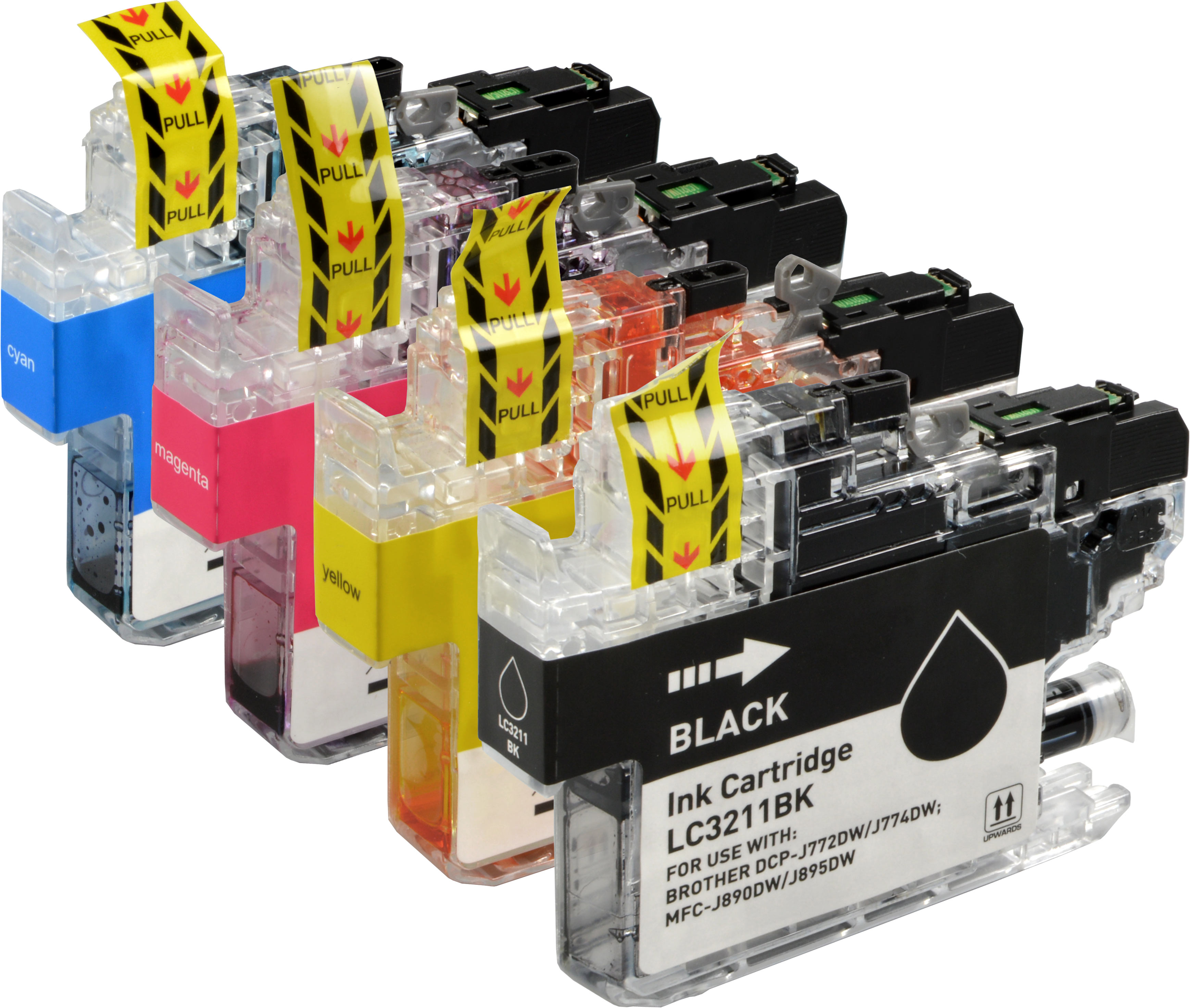 4260673717490 - 4 Tinten kompatibel mit Brother LC-3211 BK C M Y  4-farbig