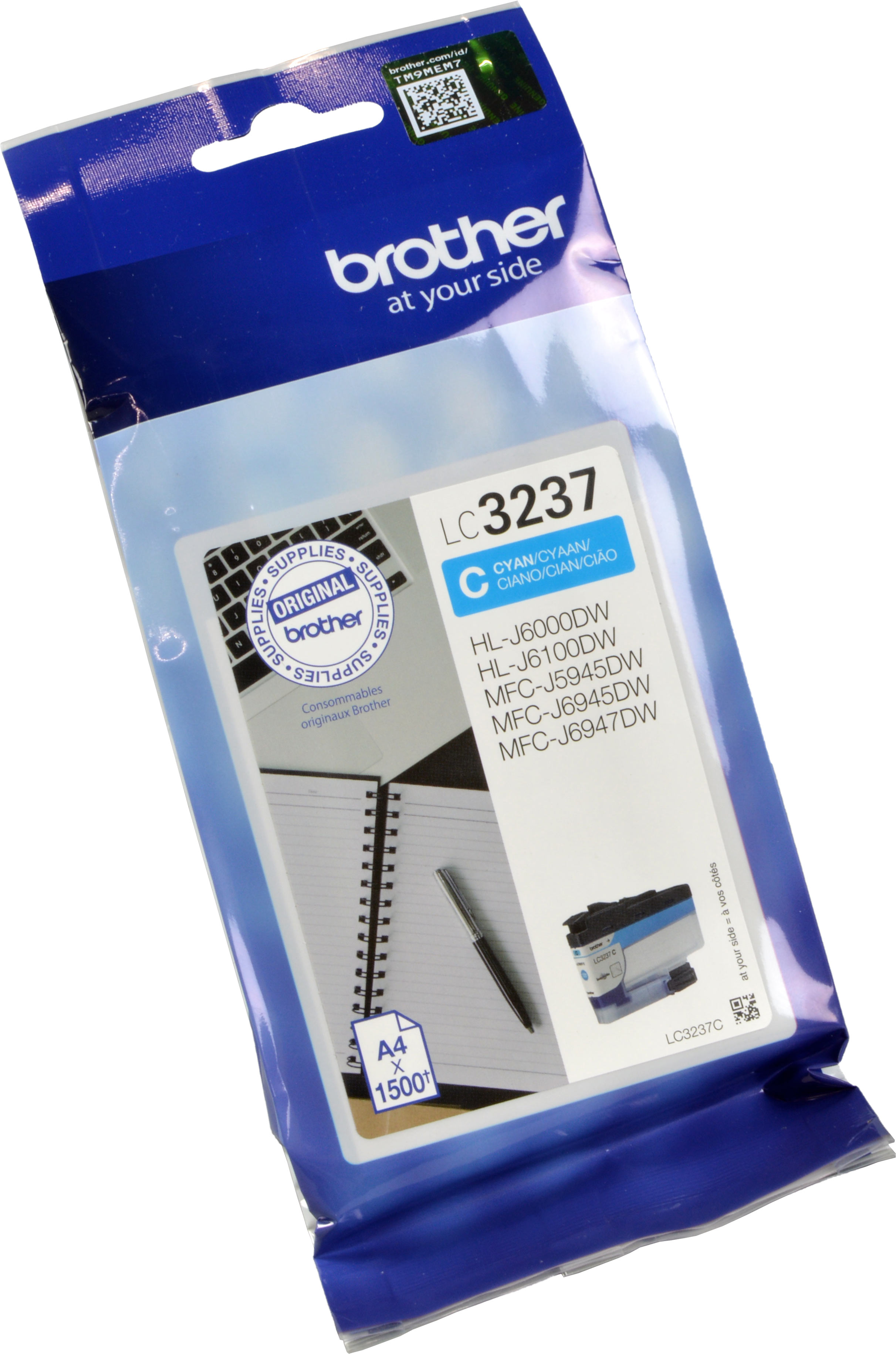 Brother Tinte LC-3237C cyan