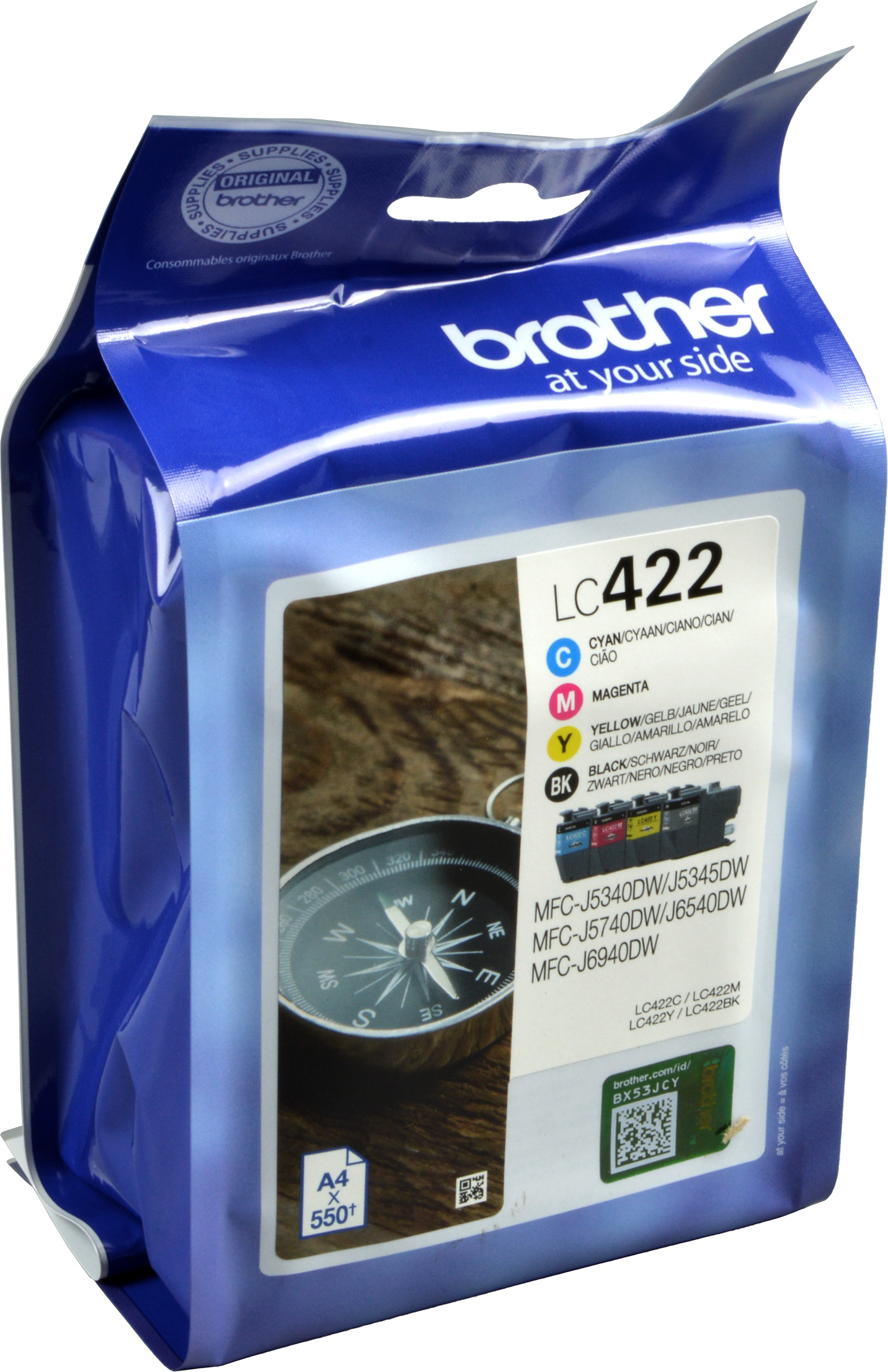 4 Brother Tinten LC-422VAL  Multipack  4-farbig
