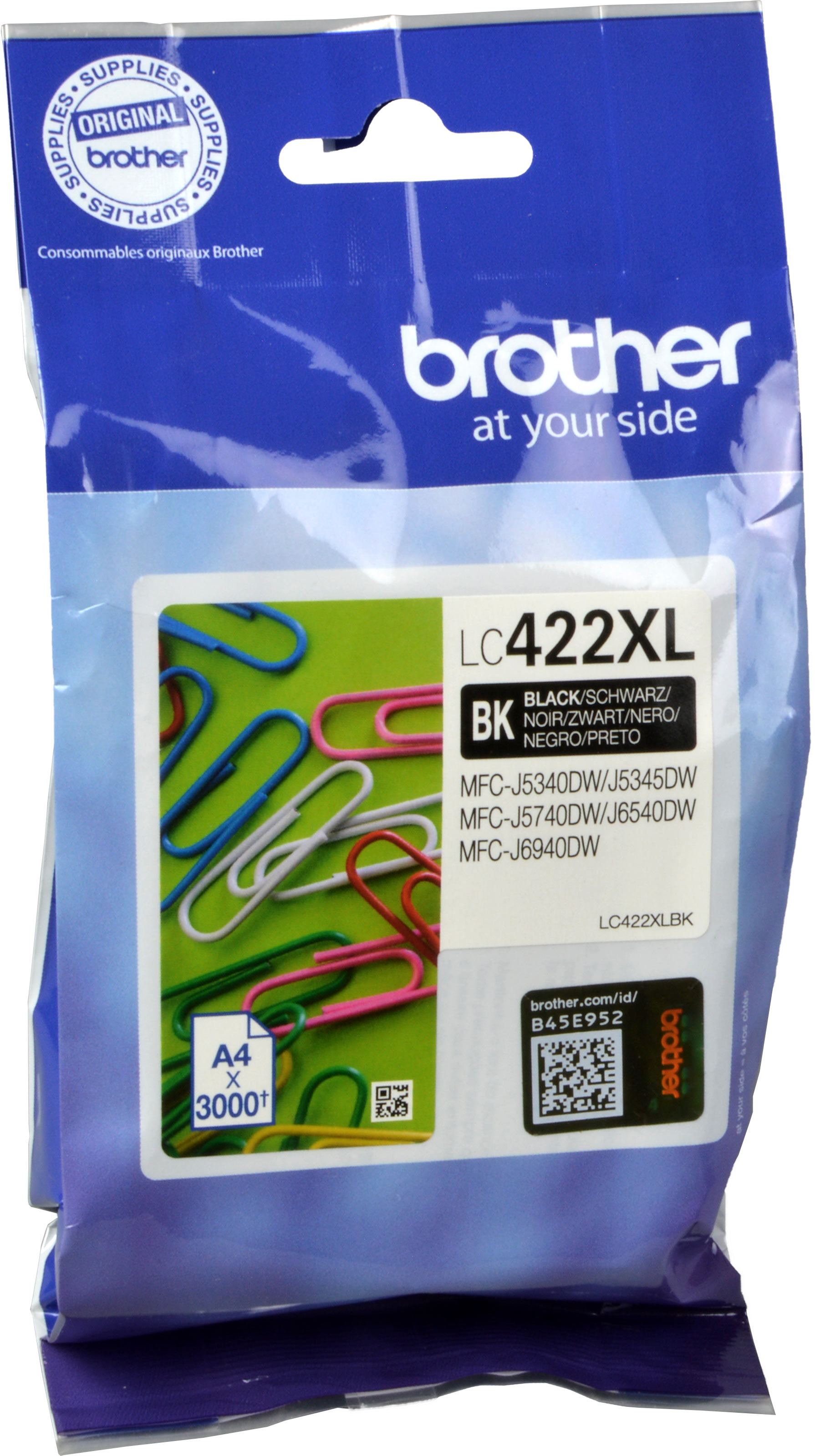 Brother Tinte LC-422XLBK  schwarz