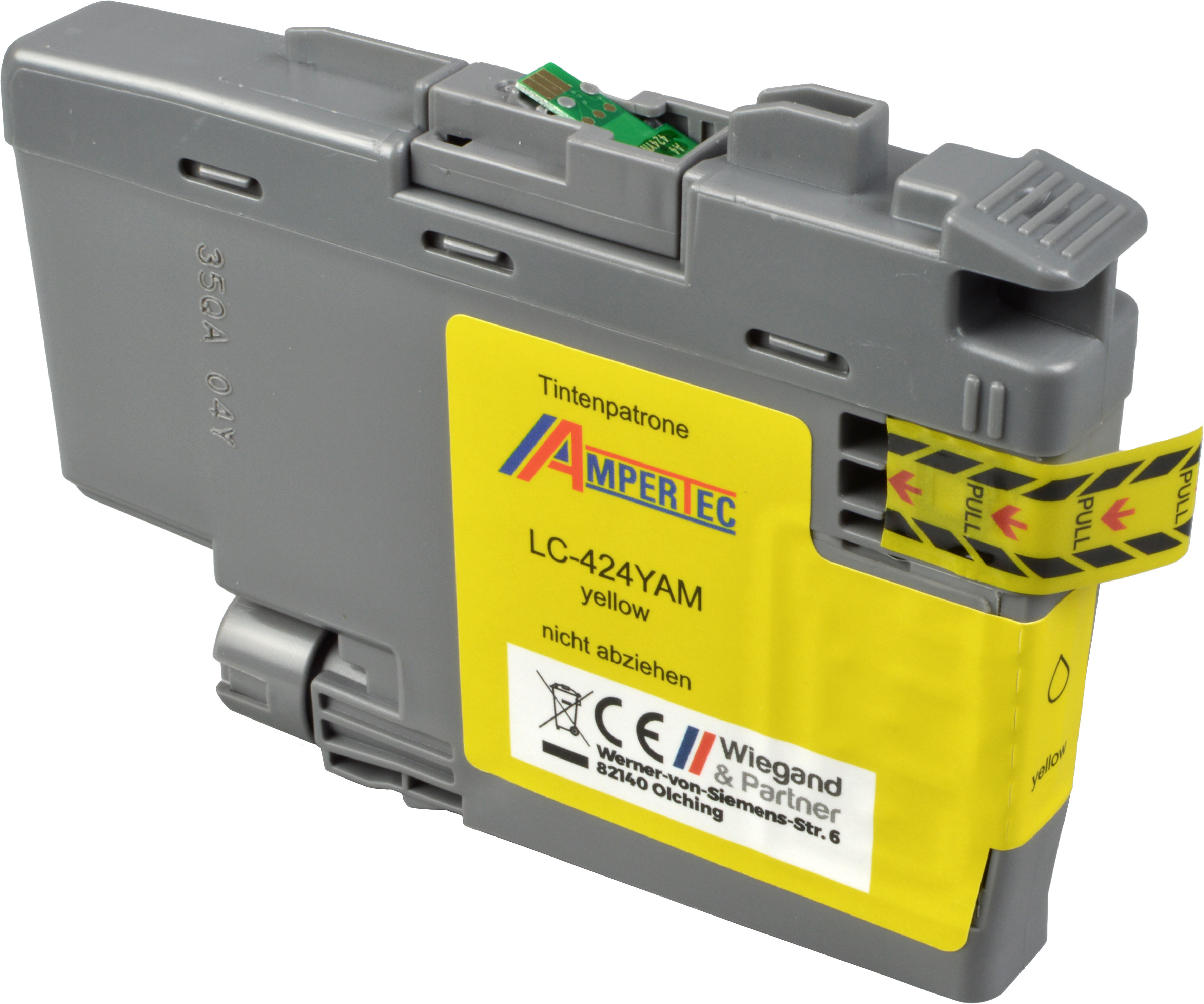 Ampertec Tinte kompatibel mit Brother LC-424Y  yellow