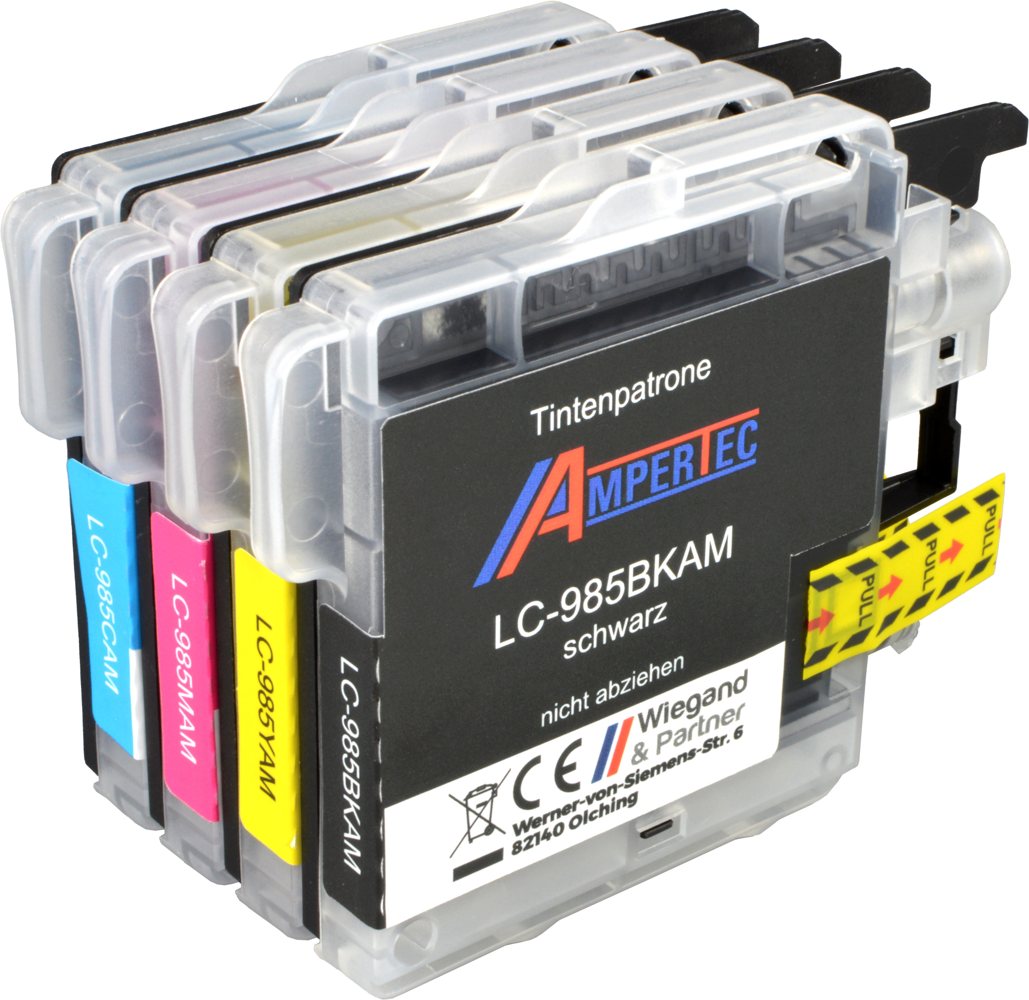 4260206578840 - 4 Tinten kompatibel mit Brother LC-985BK C M Y  4-farbig