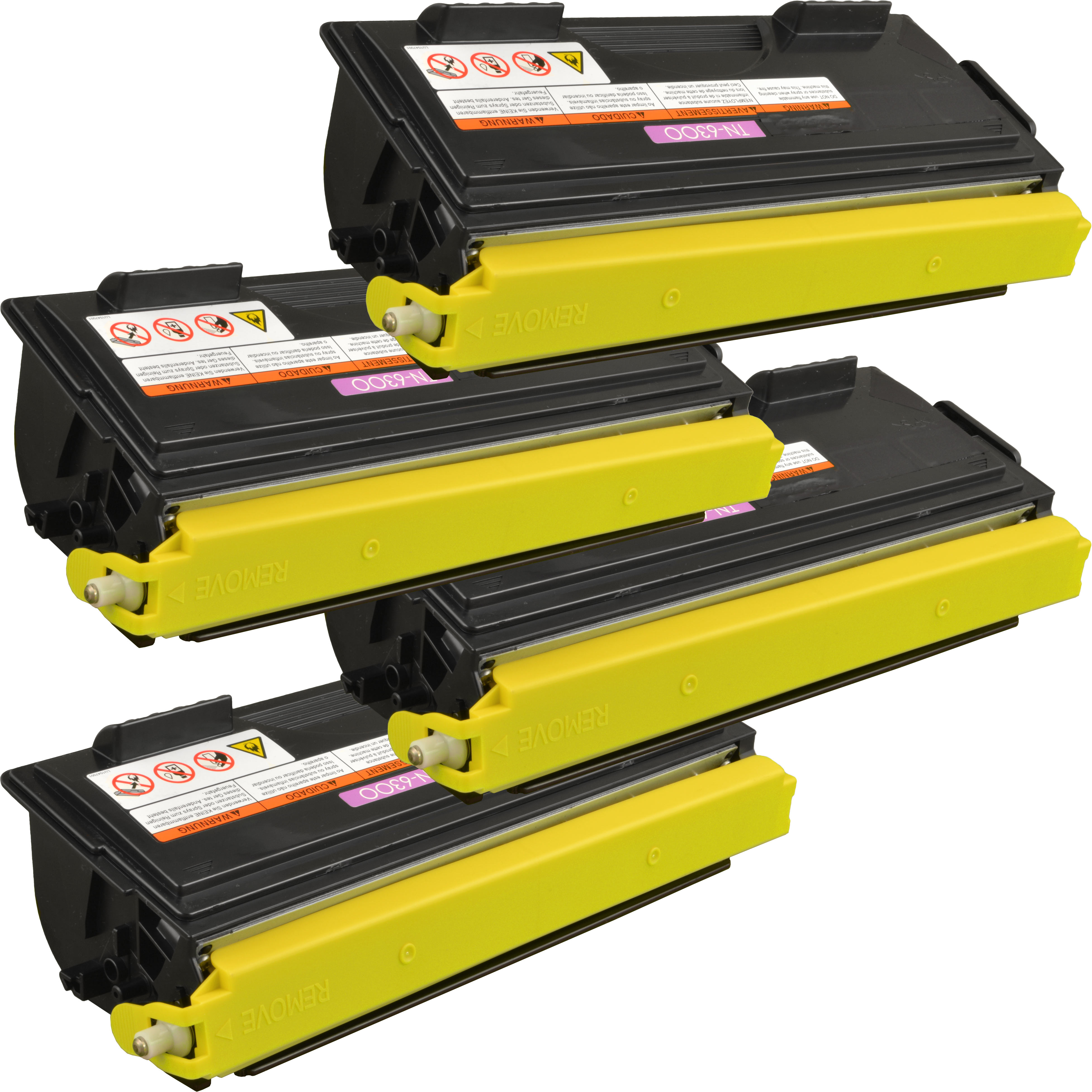 4 Ampertec Toner kompatibel mit Brother TN-6300  schwarz