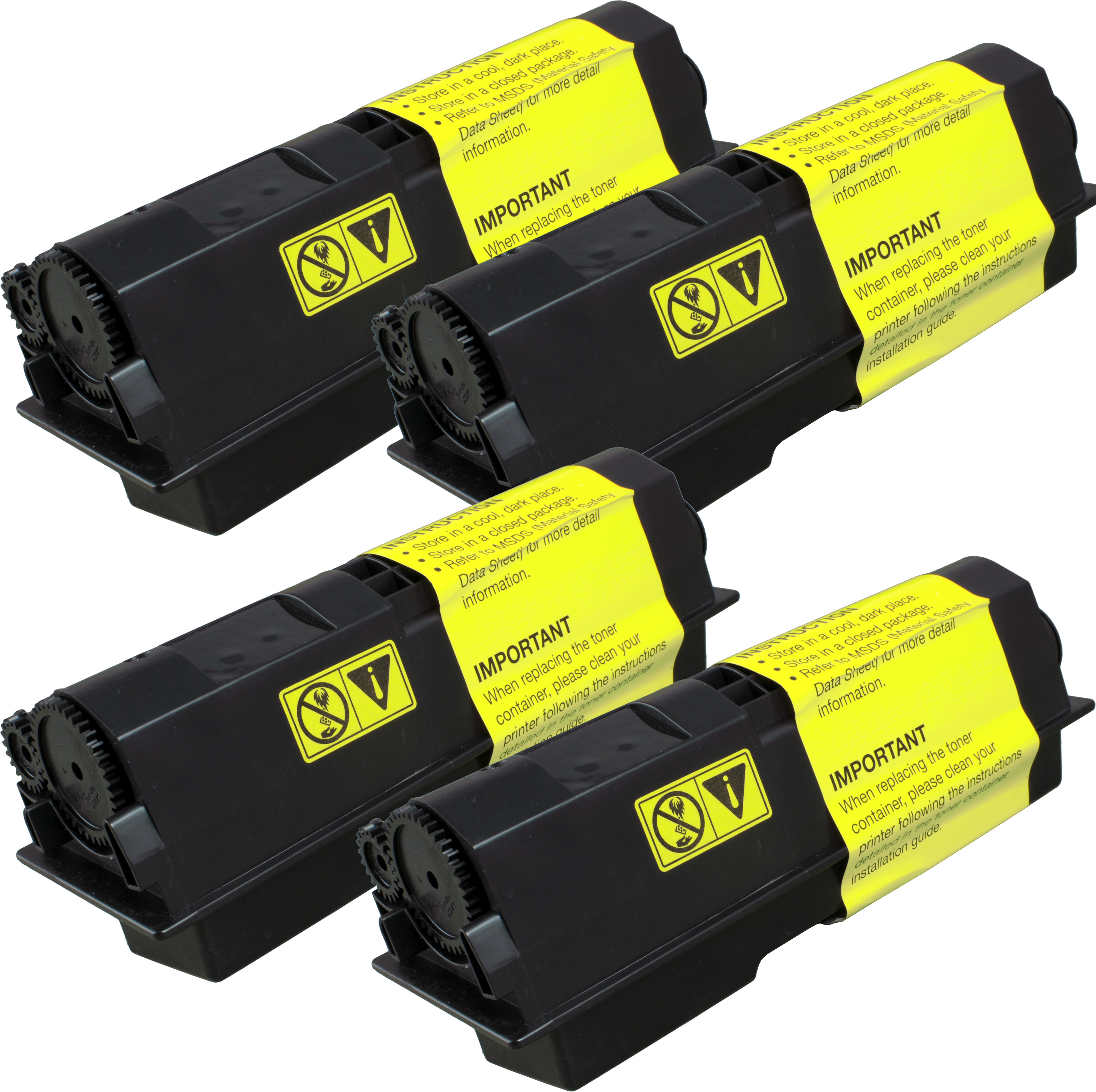 4260206574613 - 4 Toner ersetzt Kyocera TK-130  schwarz