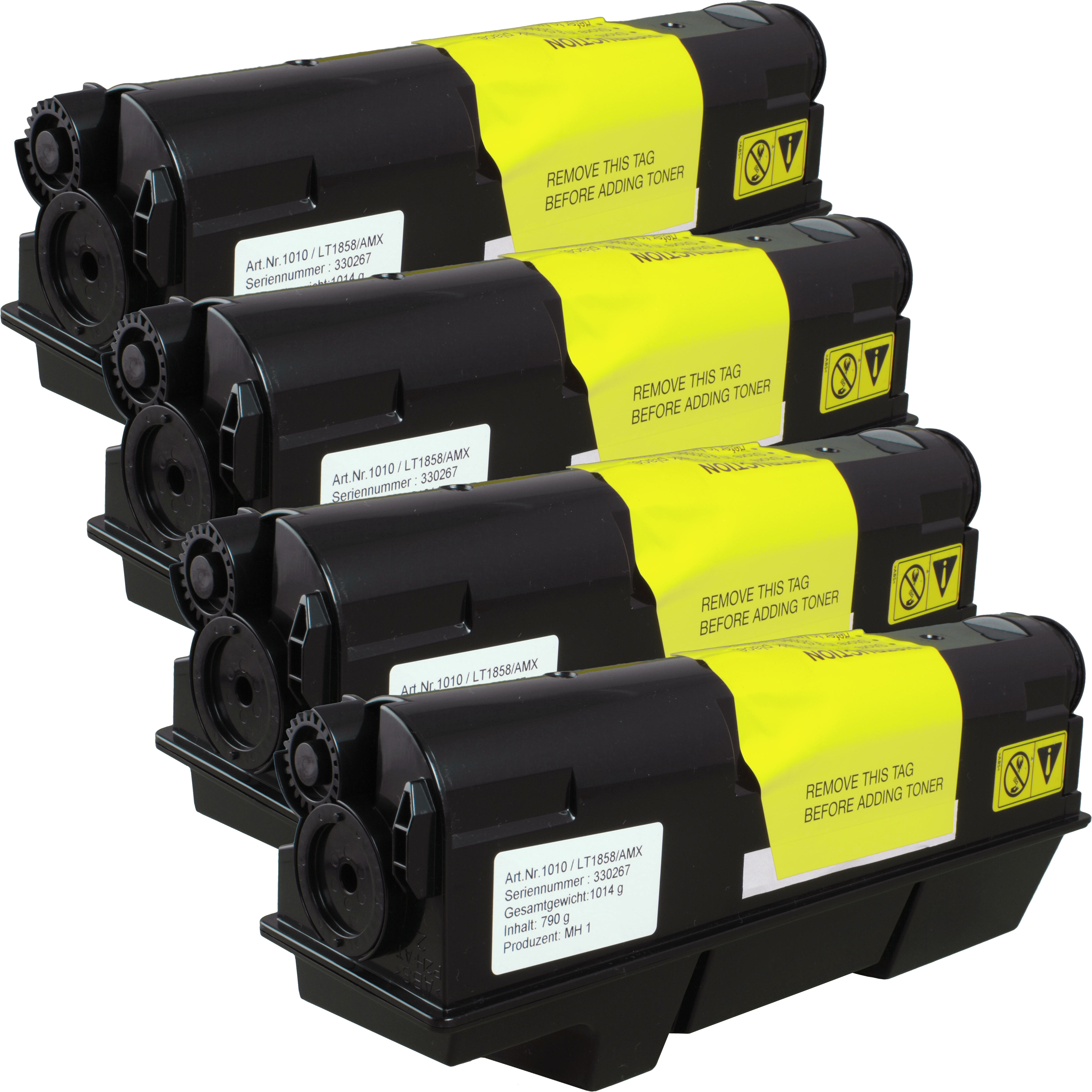 4260206574439 - 4 Toner ersetzt Kyocera TK-350  schwarz