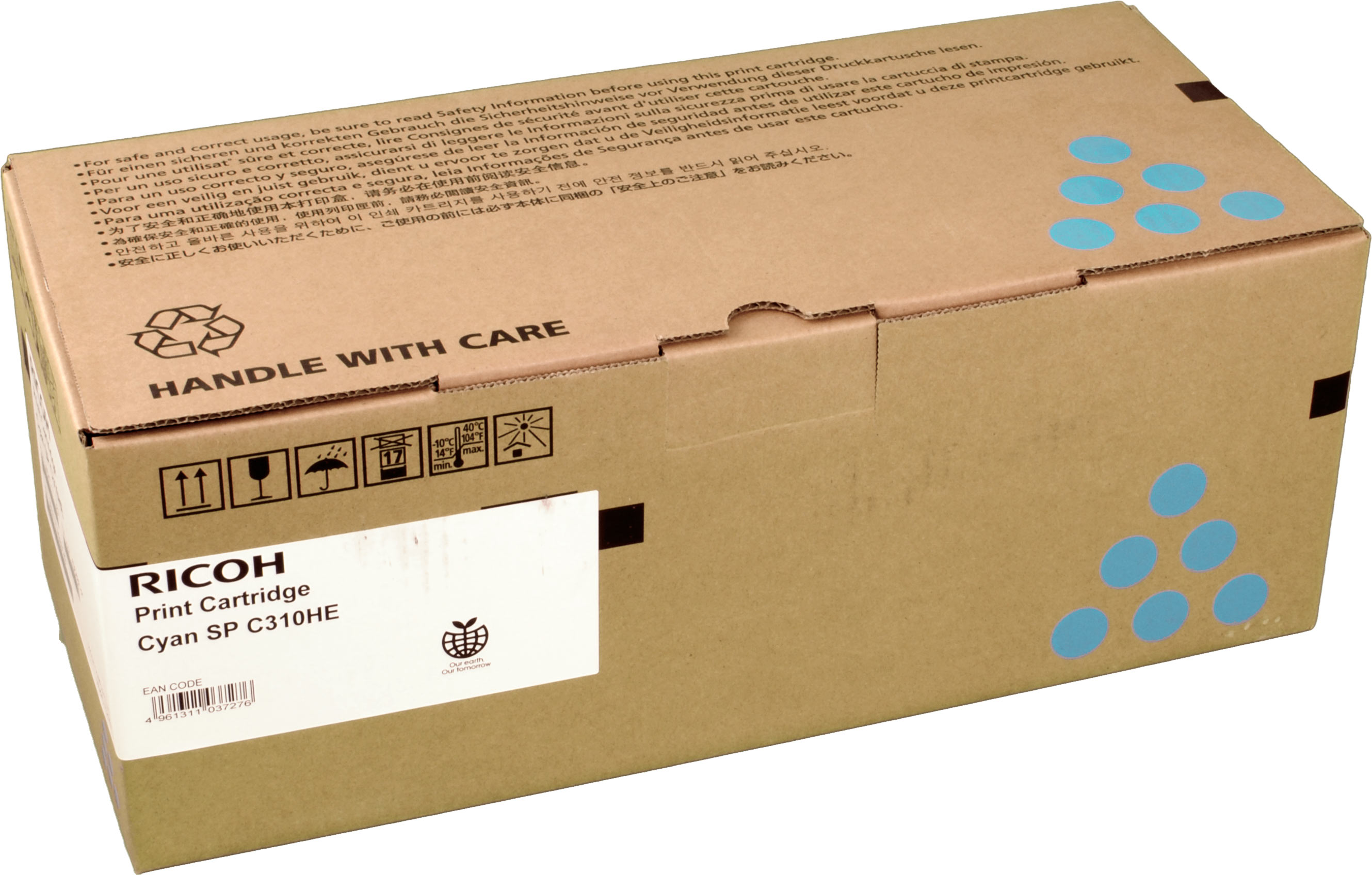 Ricoh Toner 407637 SPC310HE cyan OEM