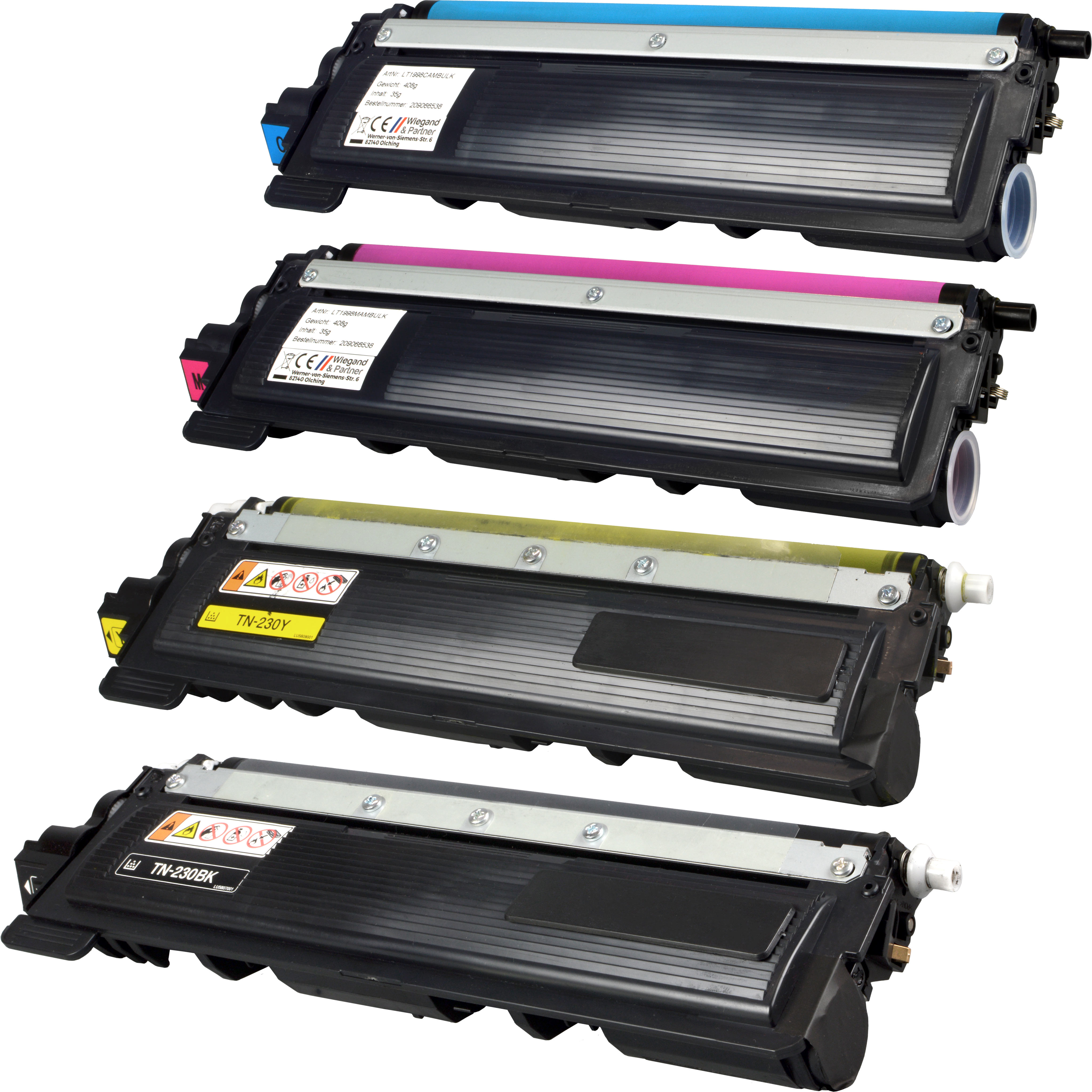 4260206579779 - 4 Toner kompatibel mit Brother TN-230 BK C M Y 4-farbig 4260206579779 - 4 Toner kompatibel mit Brother TN-230 BK C M Y 4-farbig