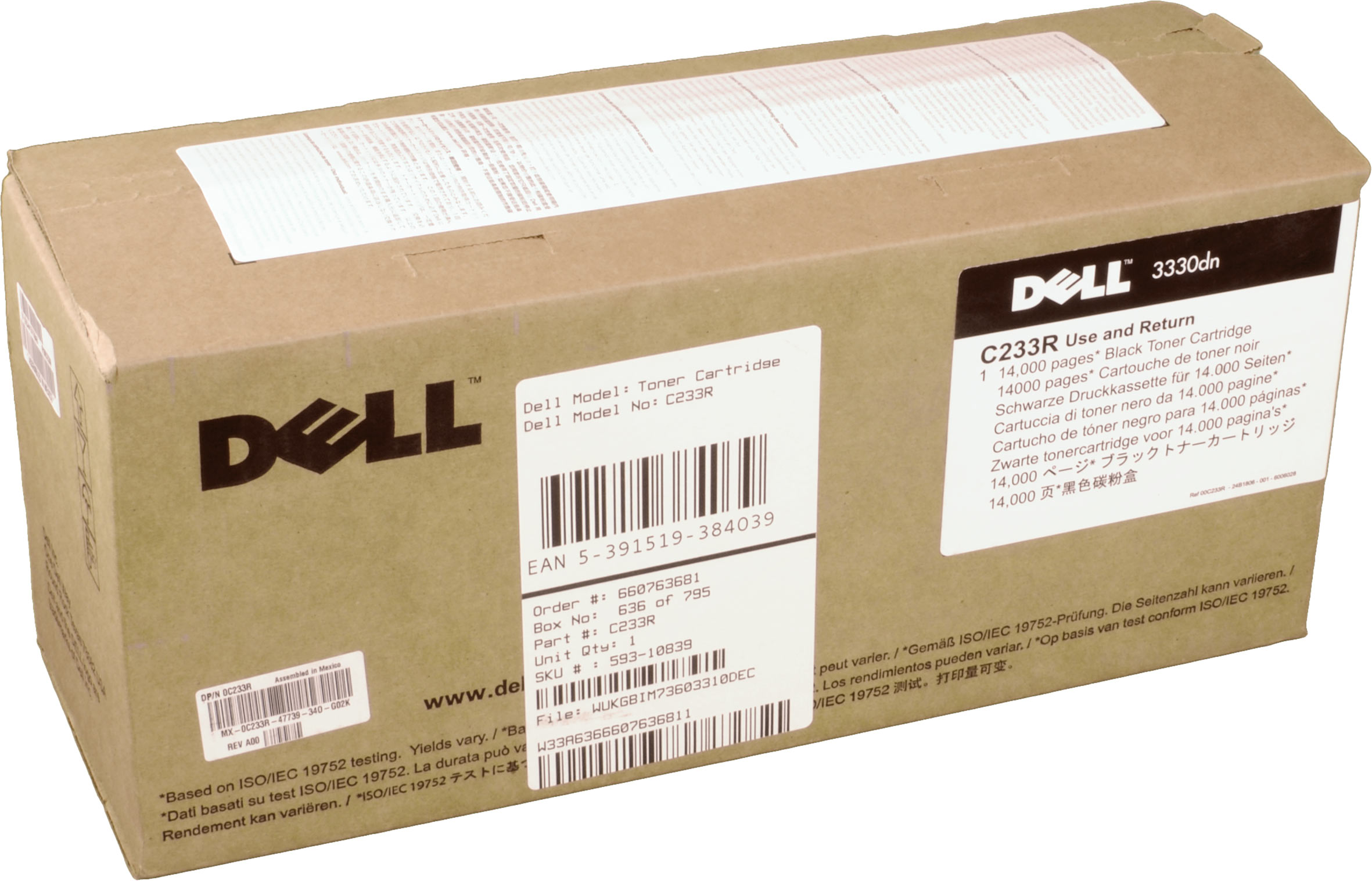 Dell Toner 593-10839 C233R schwarz