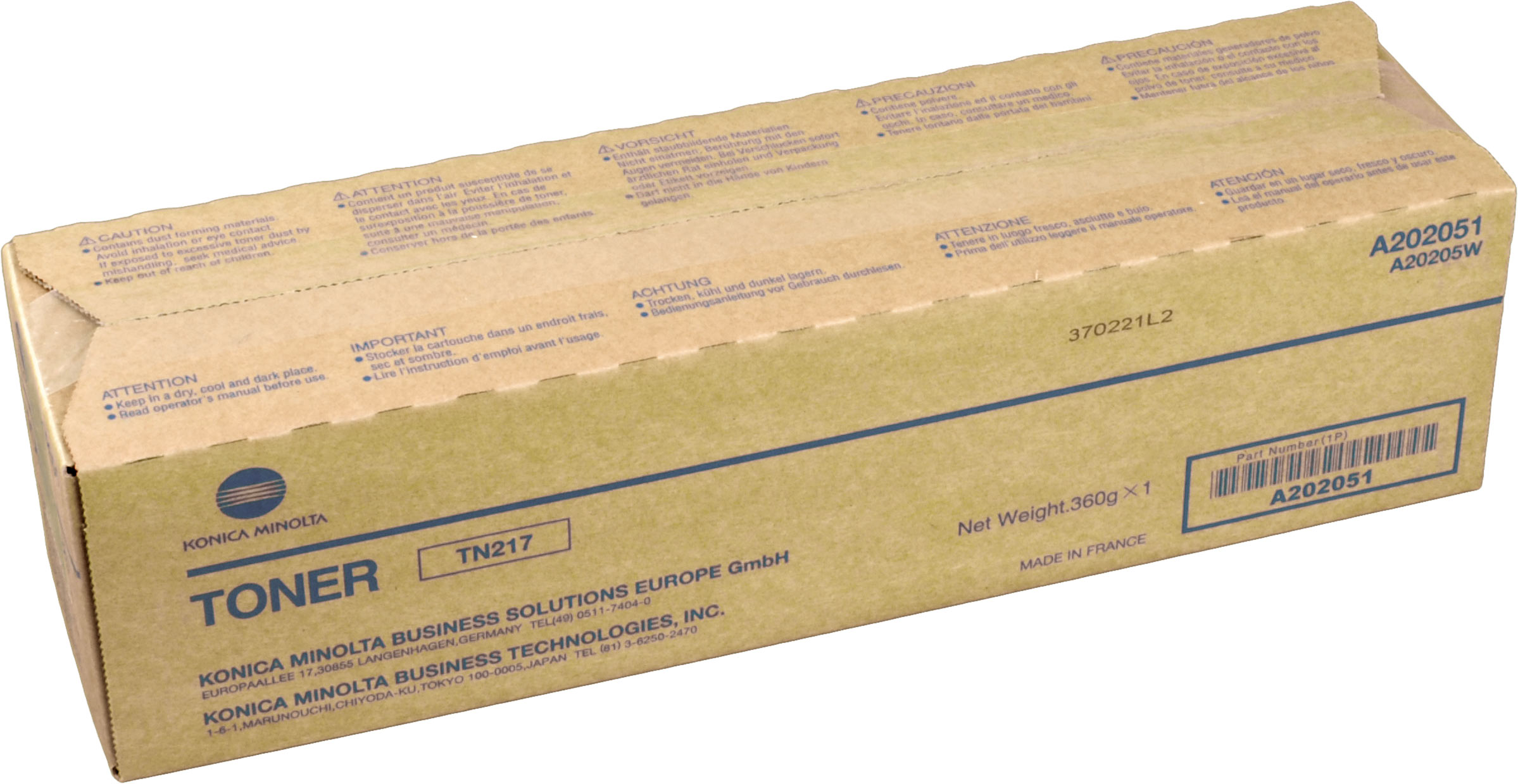 Konica Minolta Toner TN-217 A202051 schwarz