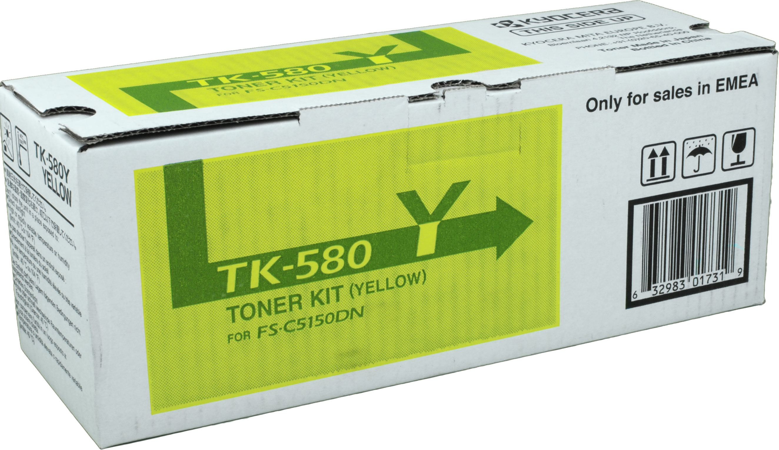 Kyocera Toner TK-580Y  1T02KTANL0  yellow