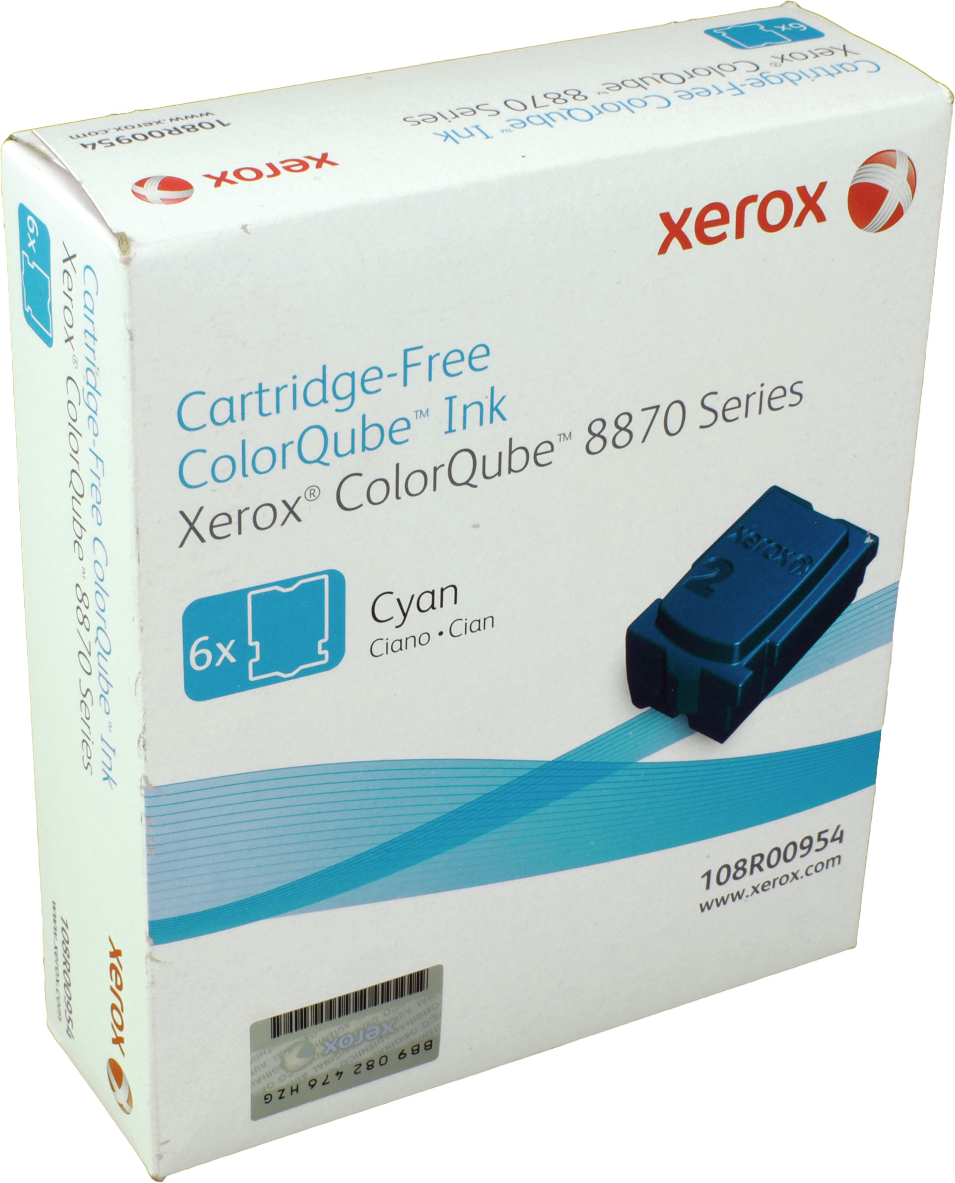 6 Xerox Colorsticks 108R00954 cyan