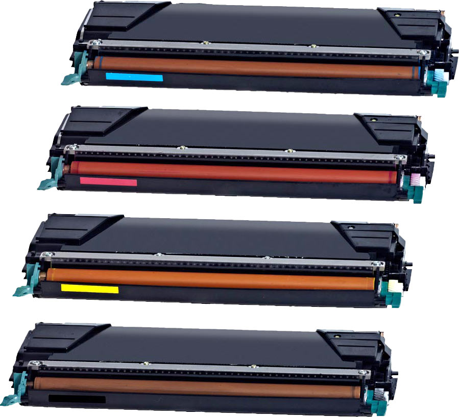 4 Ampertec Toner ersetzt Lexmark C748H1K C M Y  4-farbig