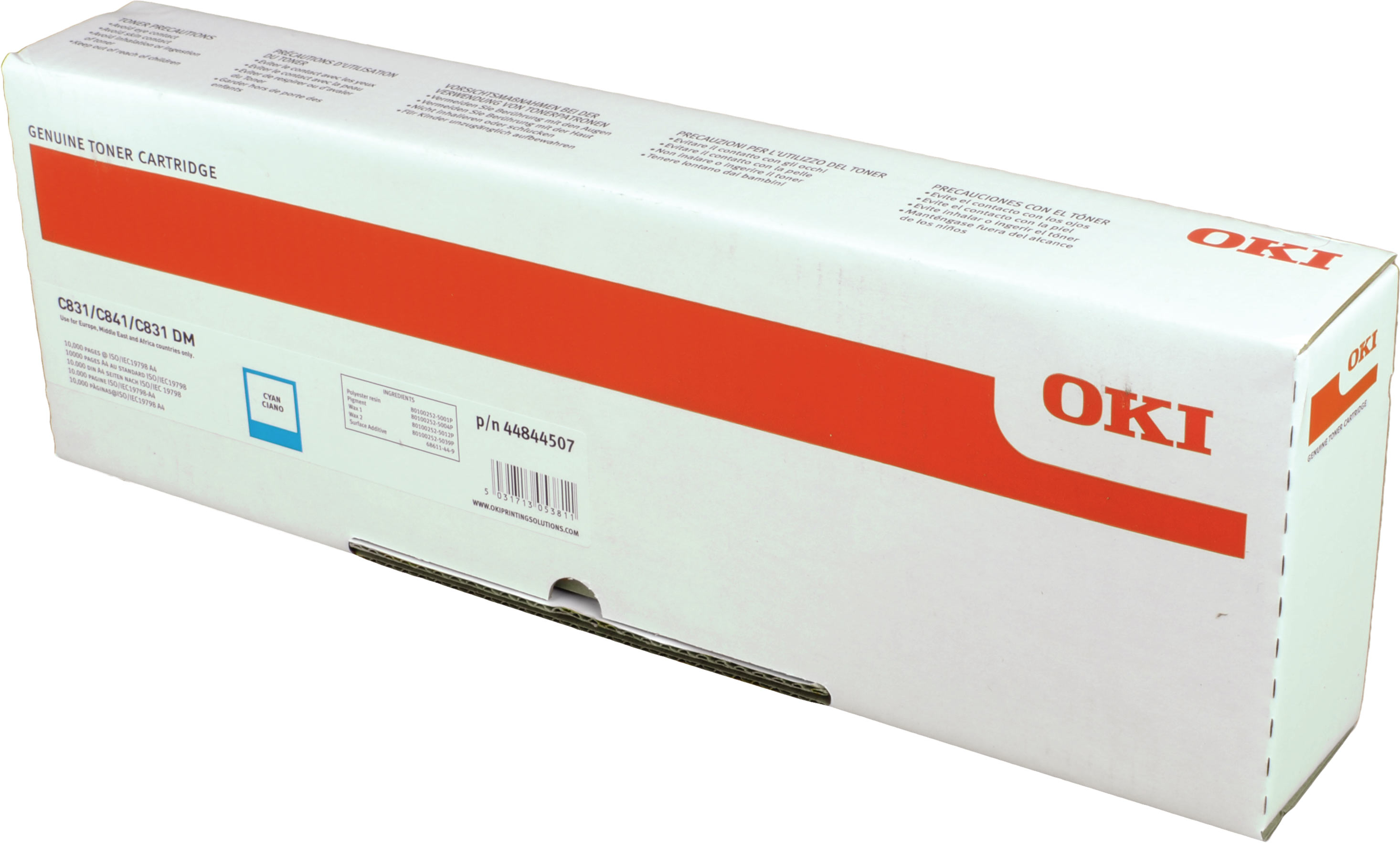 Oki Toner 44844507 cyan