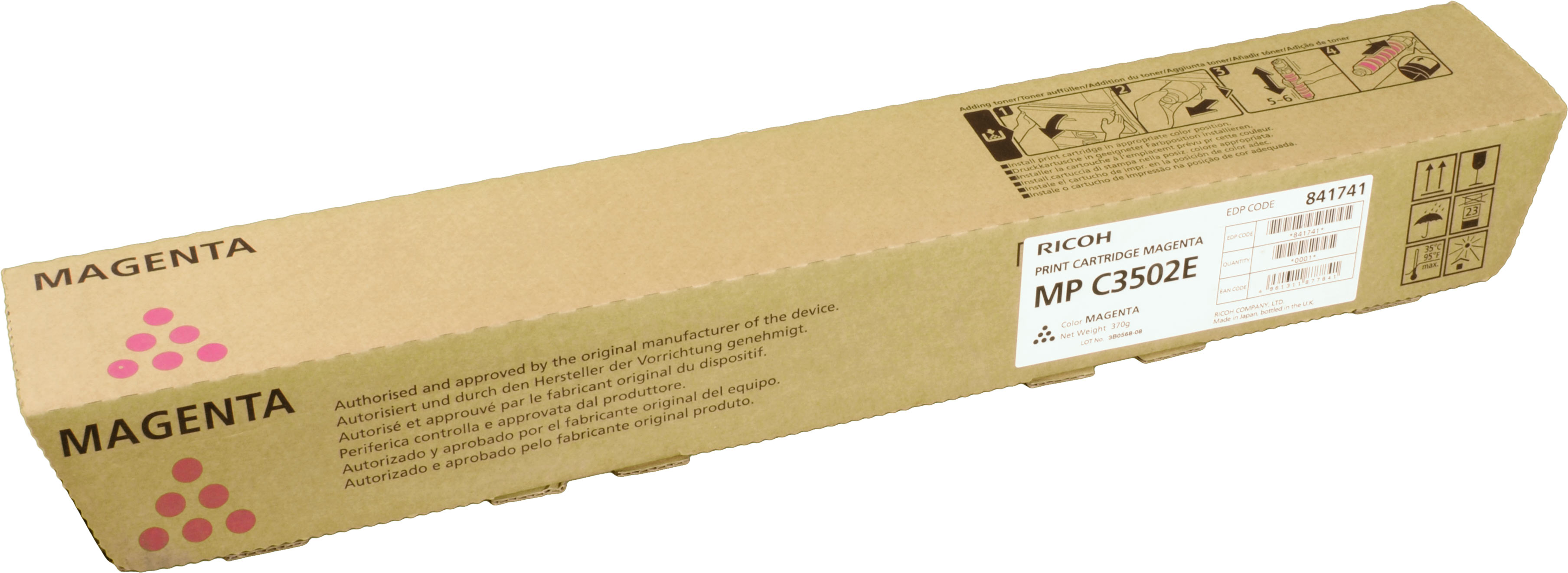 Ricoh Toner 842018 MPC3502 magenta OEM