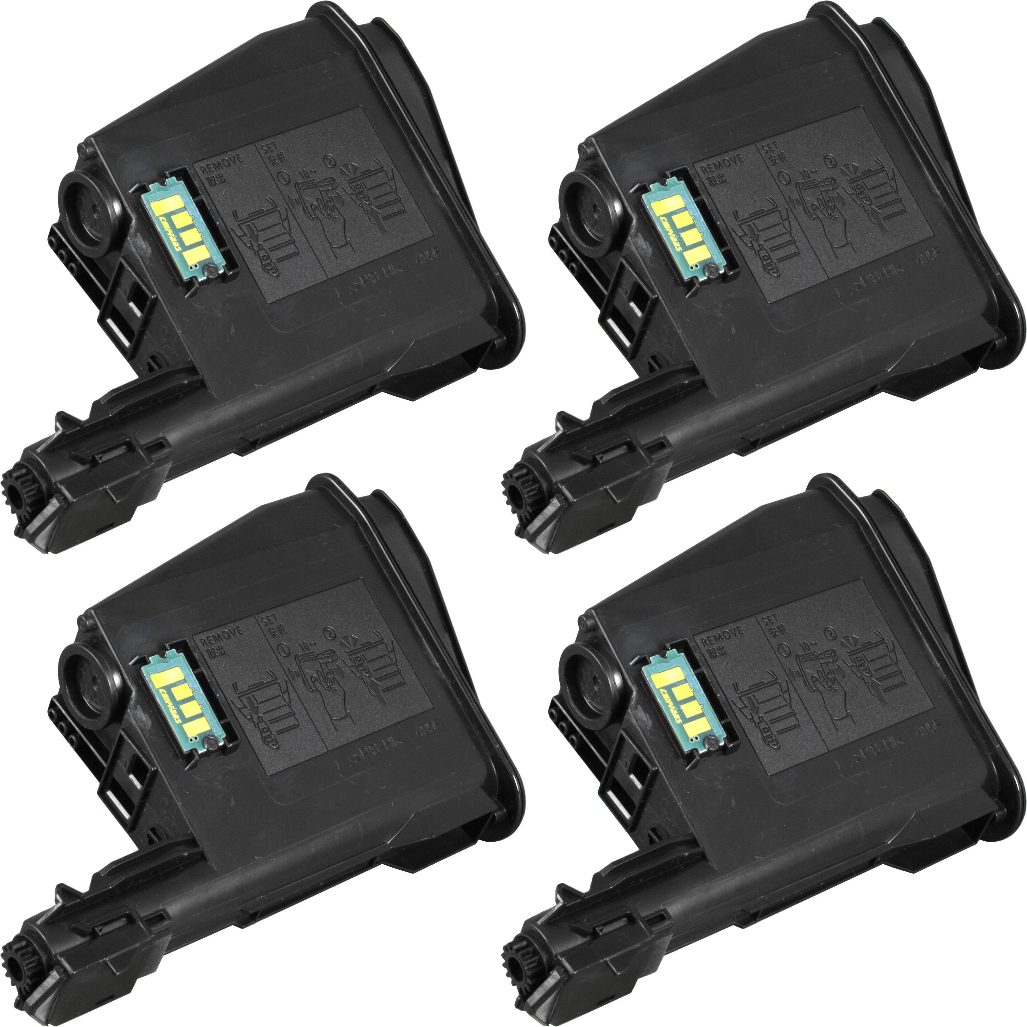 4260366322512 - 4 Toner ersetzt Kyocera TK-1125  schwarz