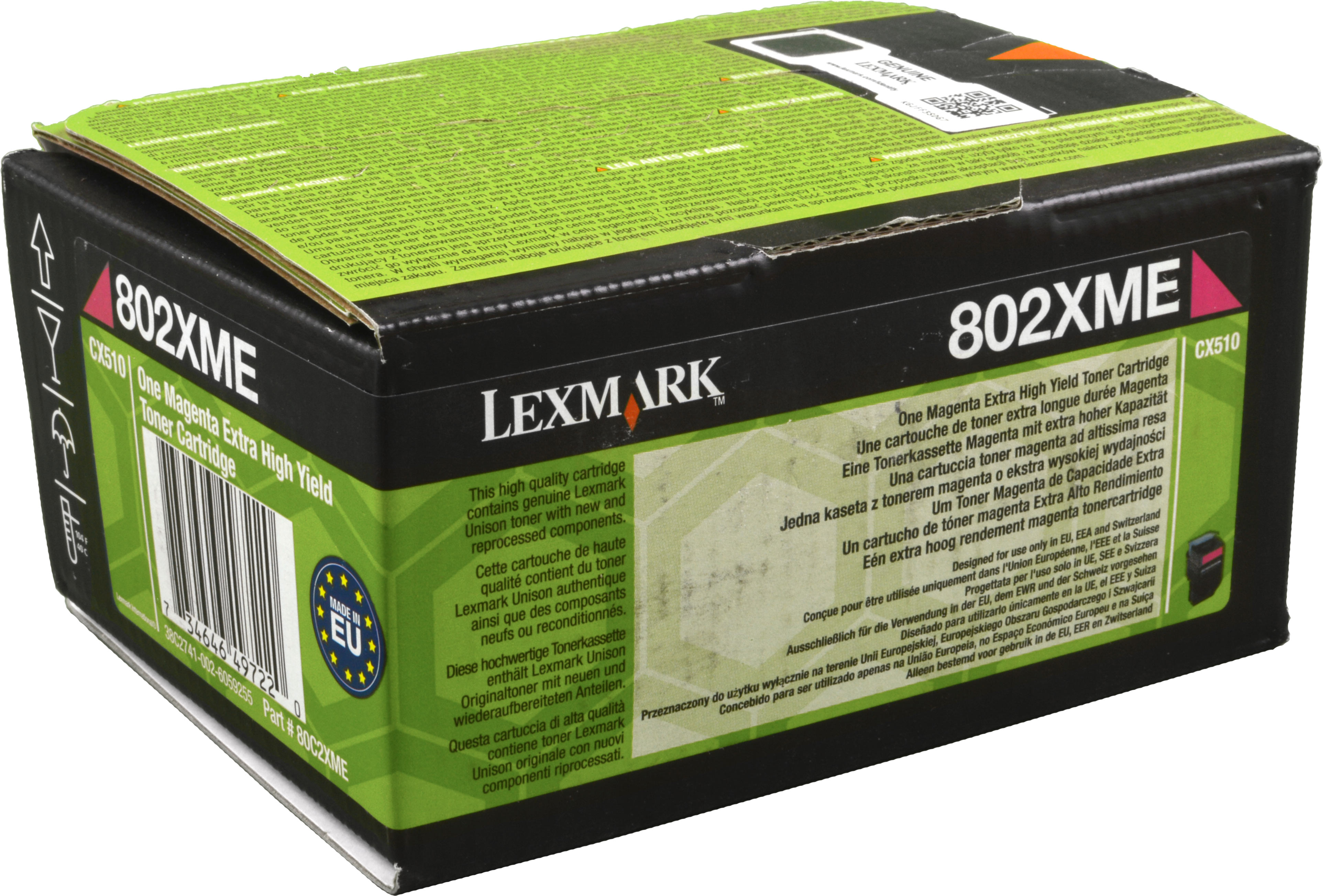 Lexmark Toner 80C2XM0 802XM  magenta