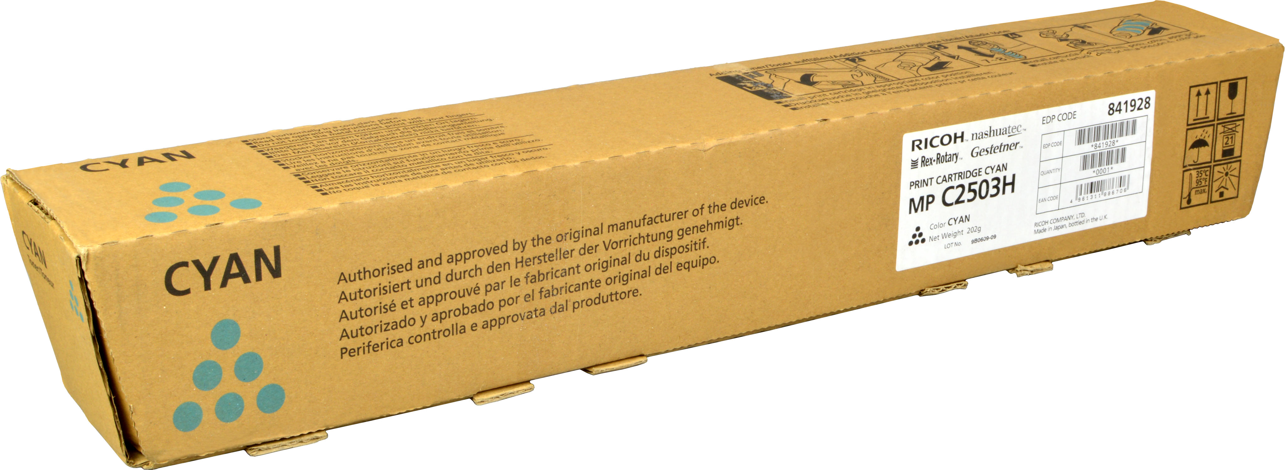 Ricoh/NRG Toner 841928 MPC2503H cyan OEM