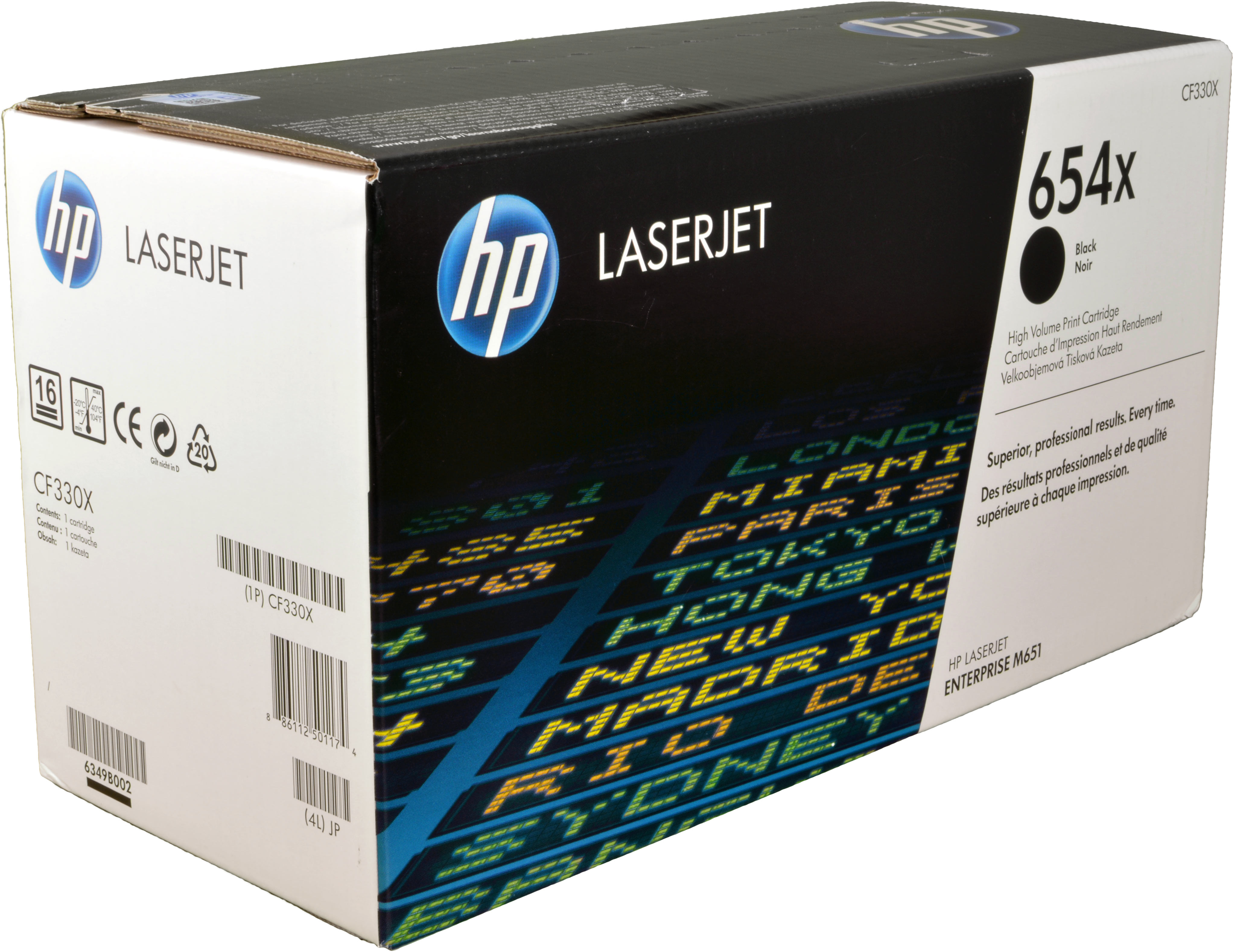 HP Toner CF330X 654X schwarz