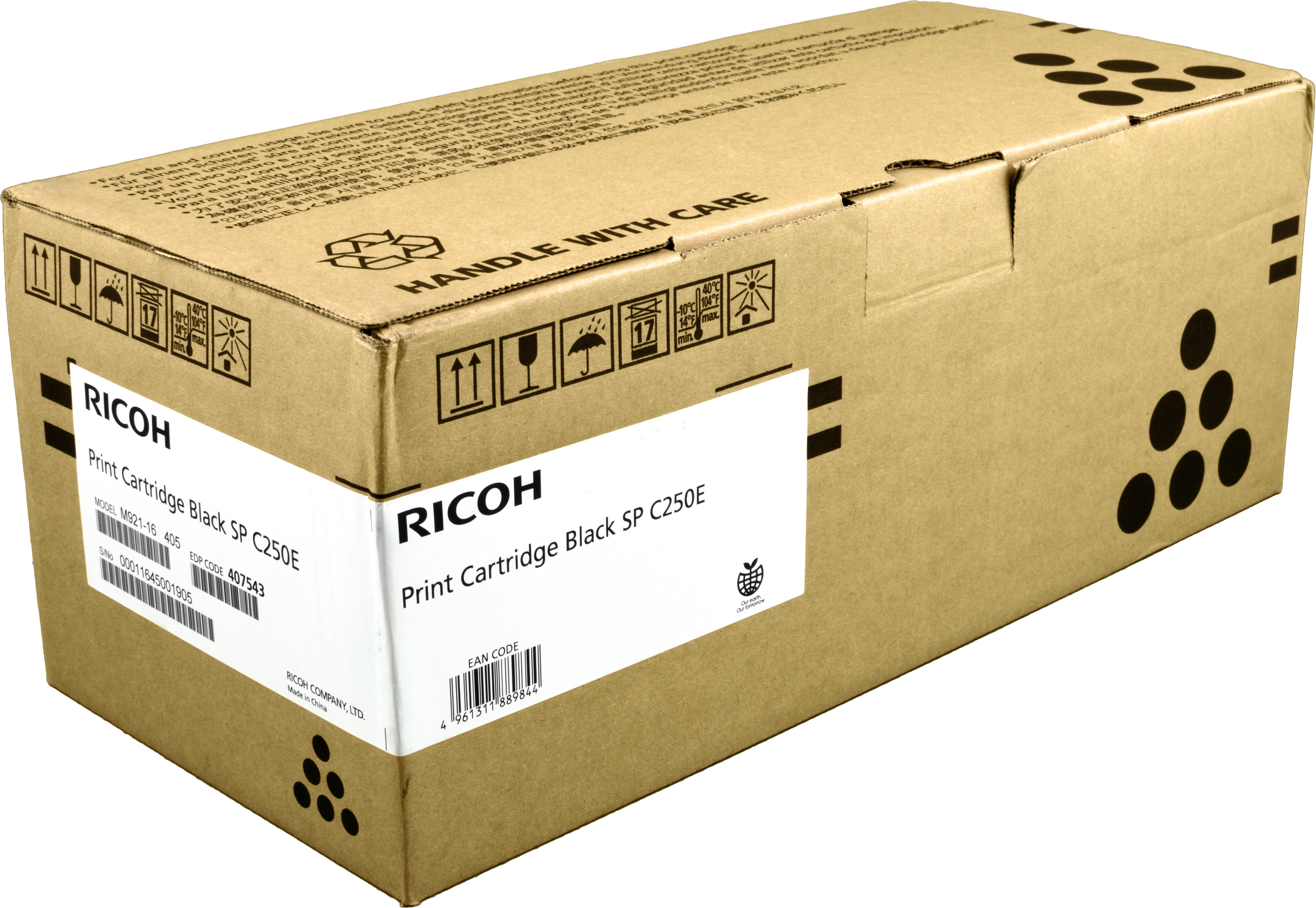 Ricoh Toner 407543  SPC250E  schwarz OEM