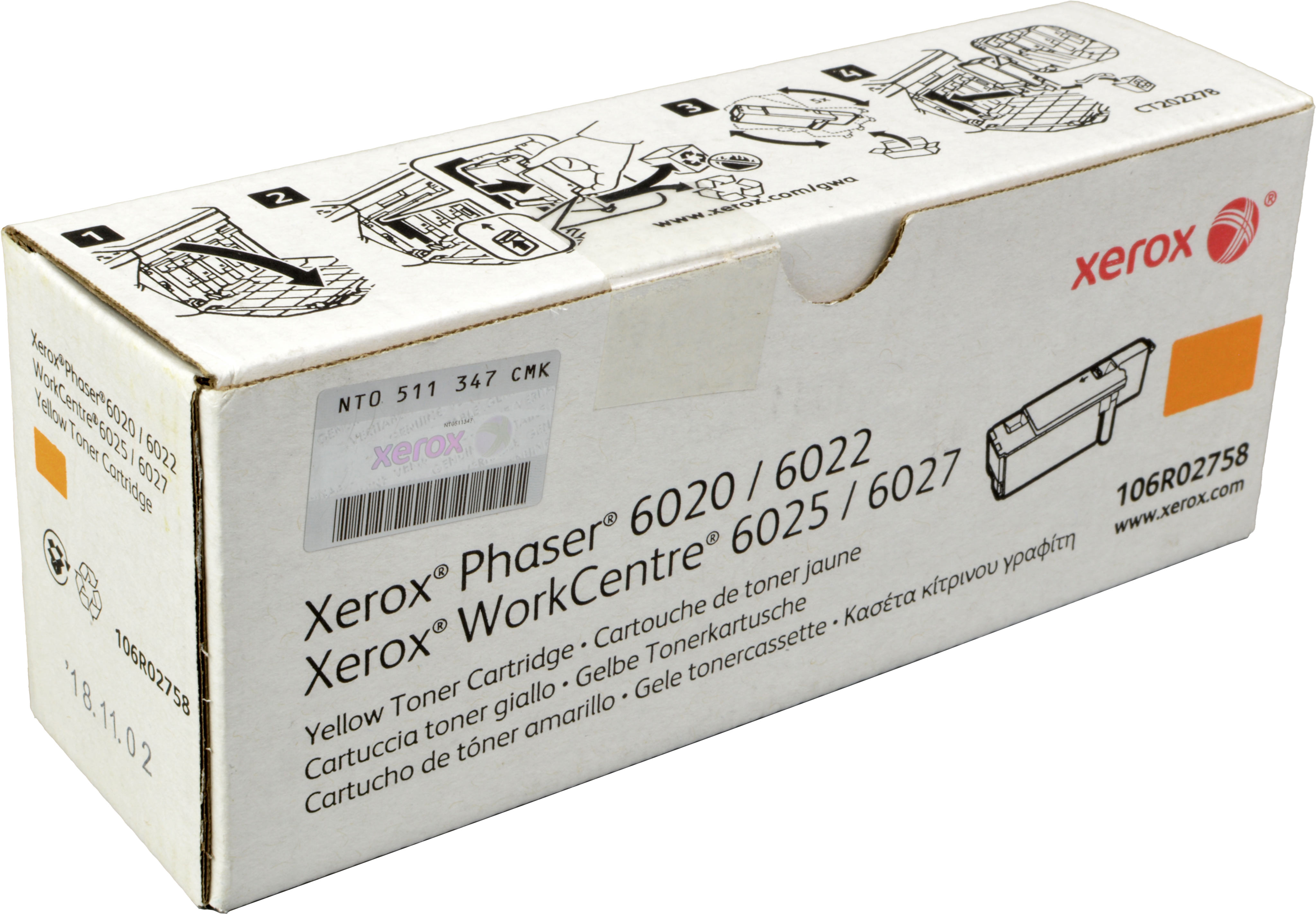 Xerox Toner 106R02758  yellow
