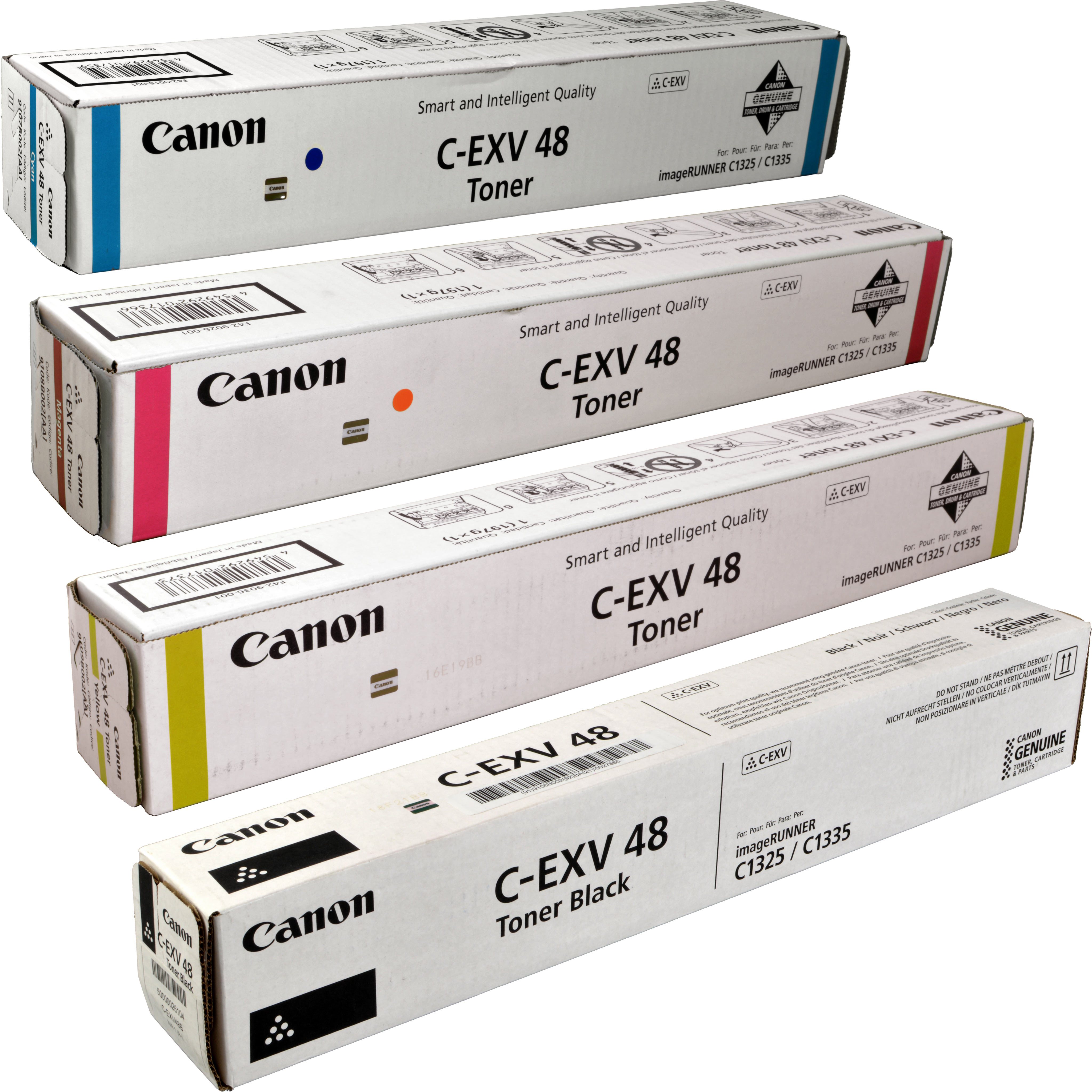 4 Canon Toner C-EXV48  Multipack  BK C M Y  4-farbig