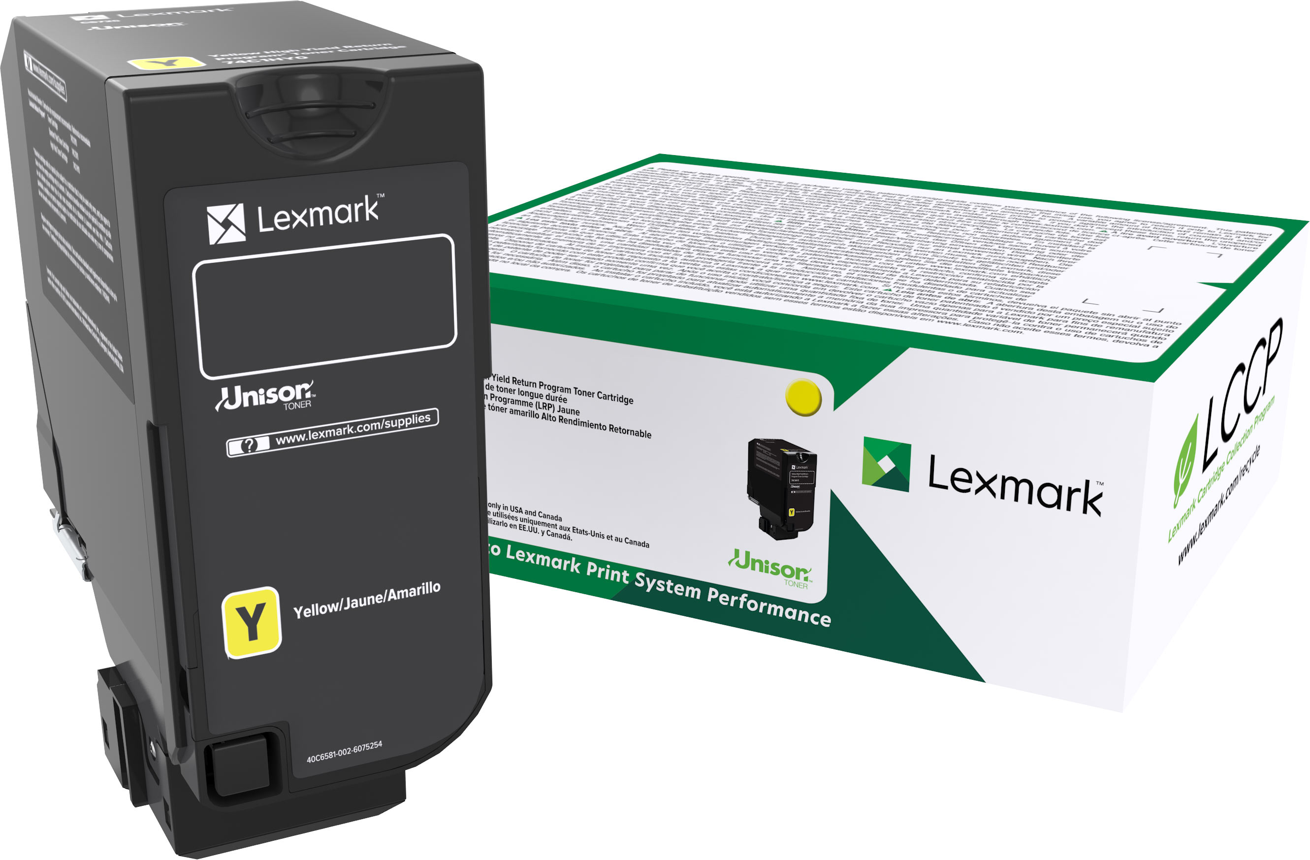 Lexmark Toner 74C2SY0 yellow