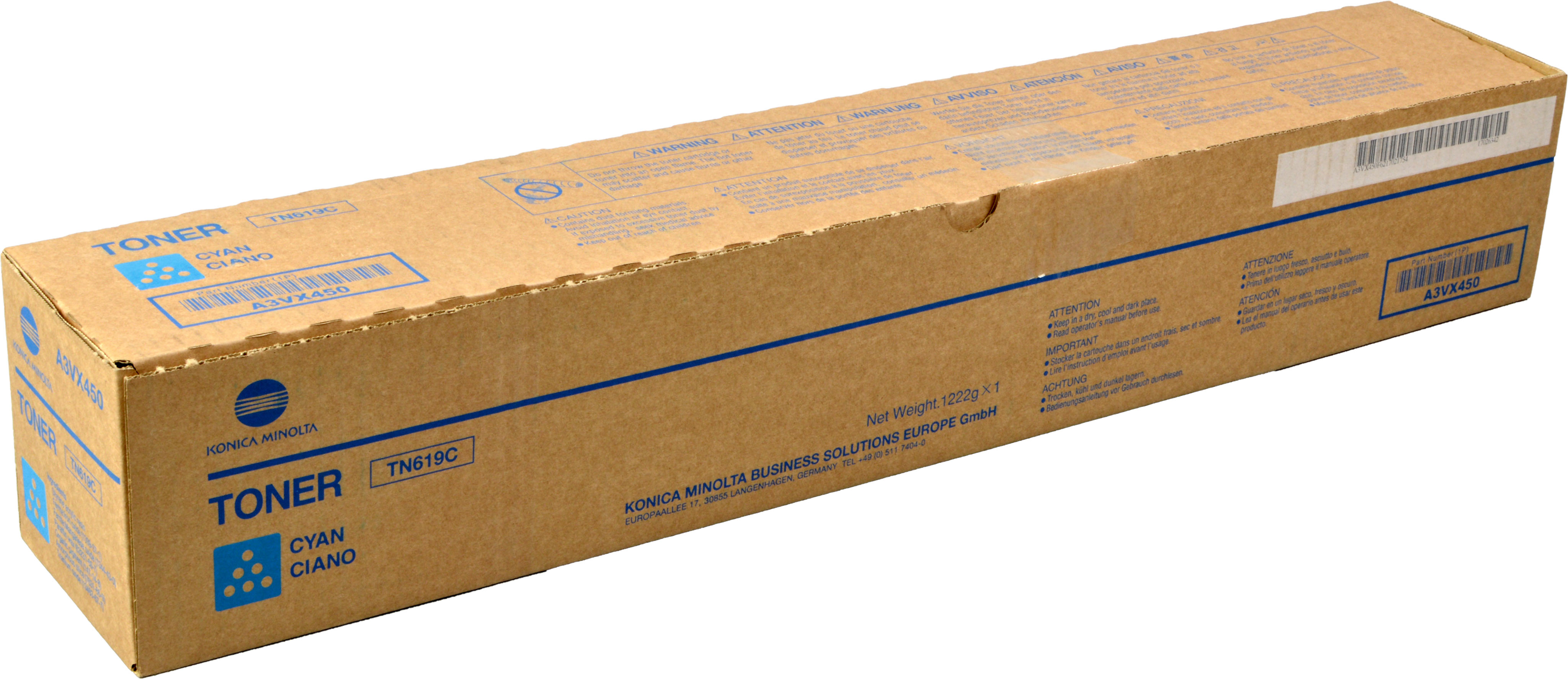 Konica Minolta Toner TN-619C A3VX450 cyan