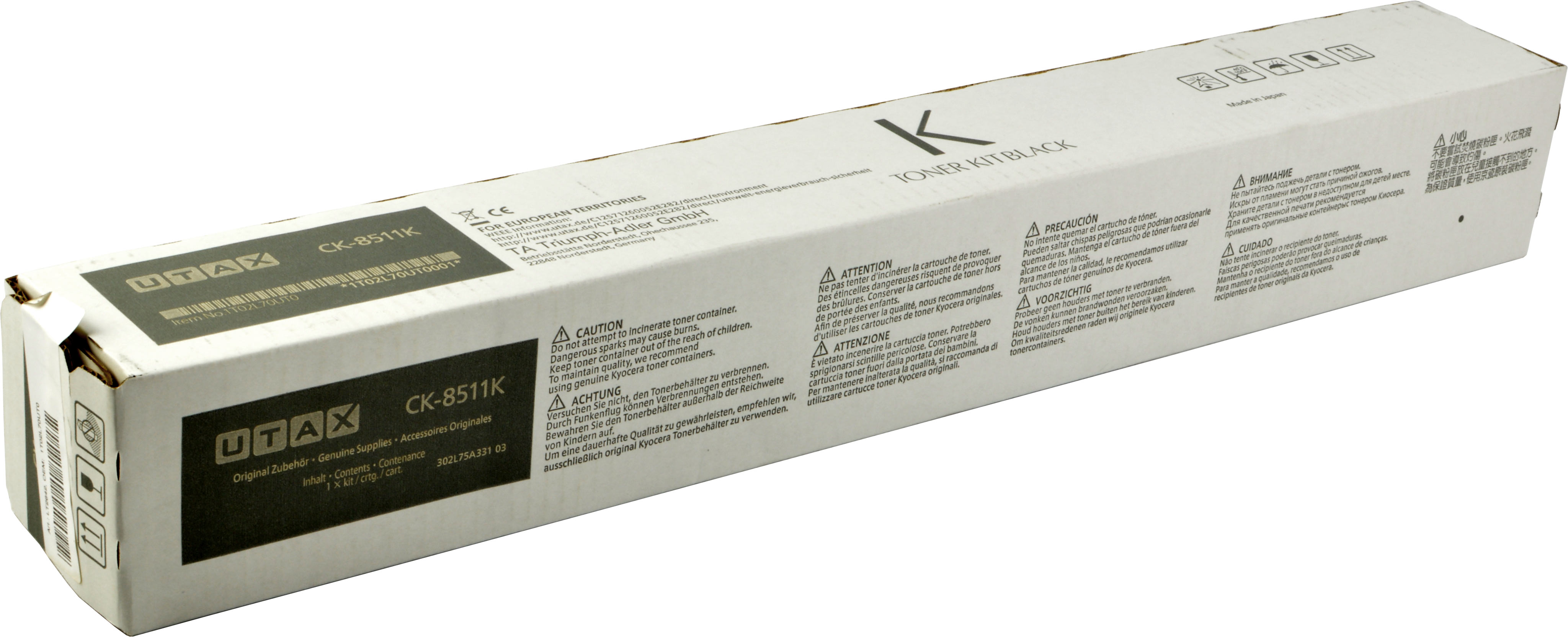 Utax Toner CK-8511K 1T02L70UT0 schwarz