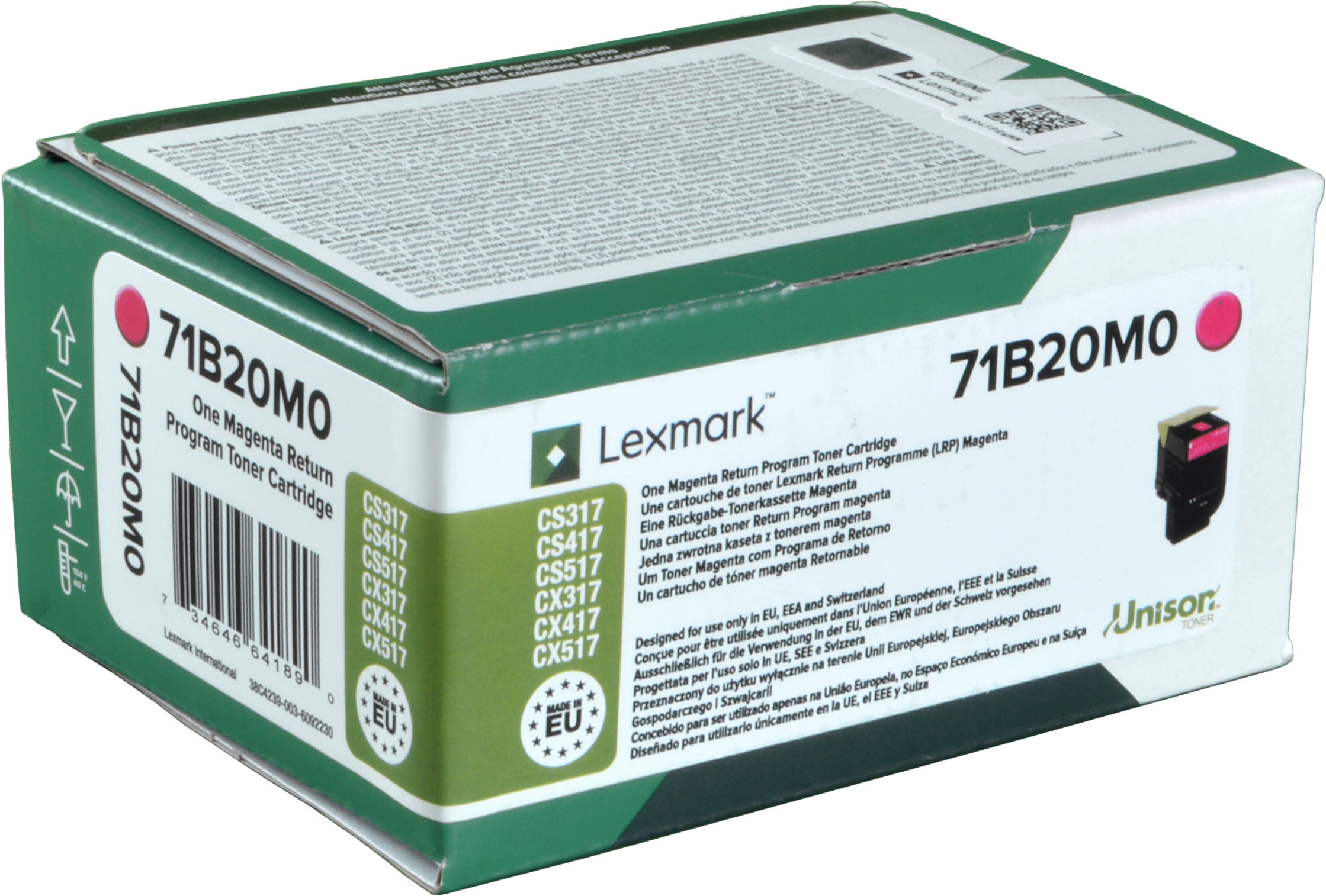 Lexmark Toner 71B20M0  magenta