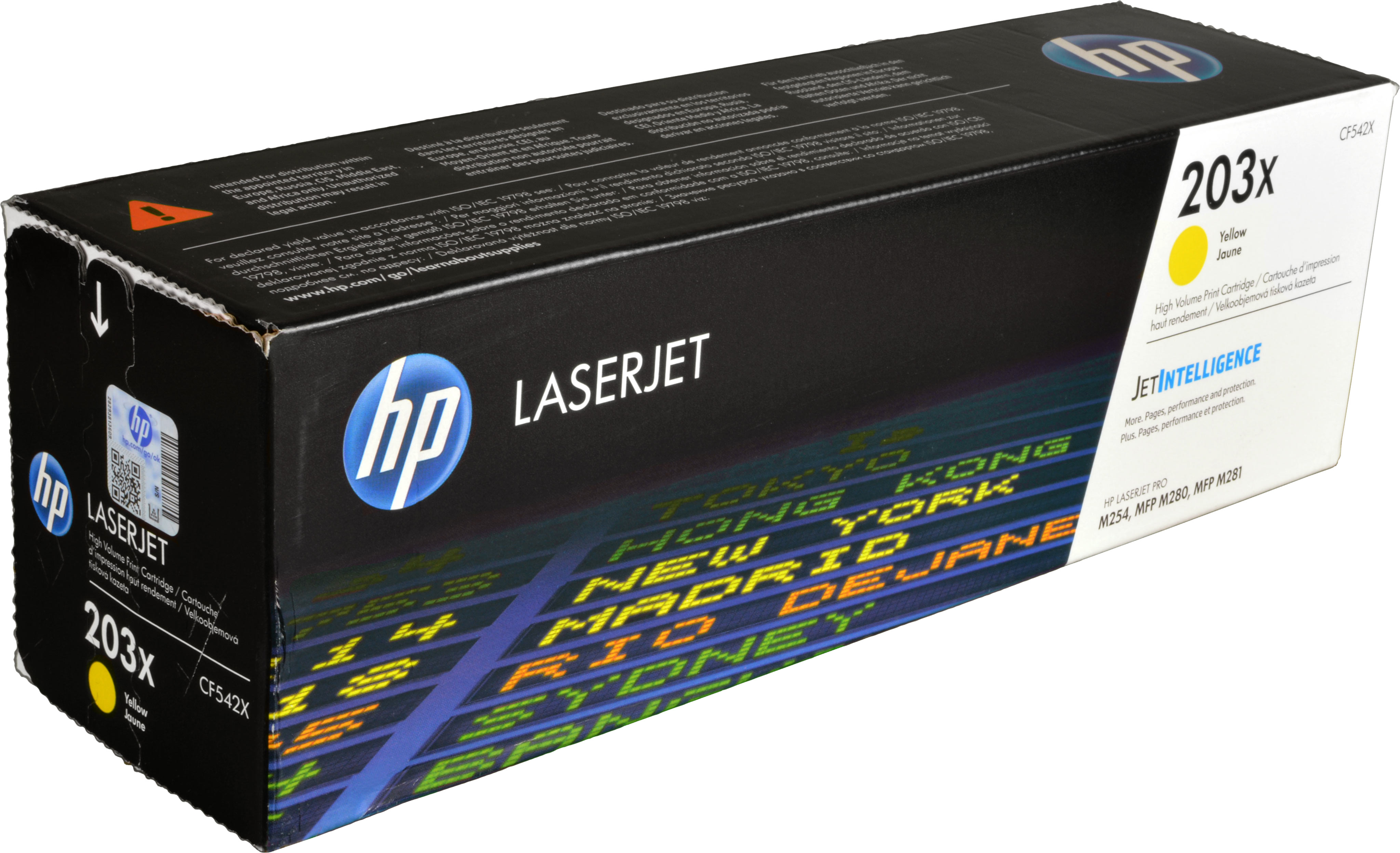 HP Toner CF542X 203X yellow