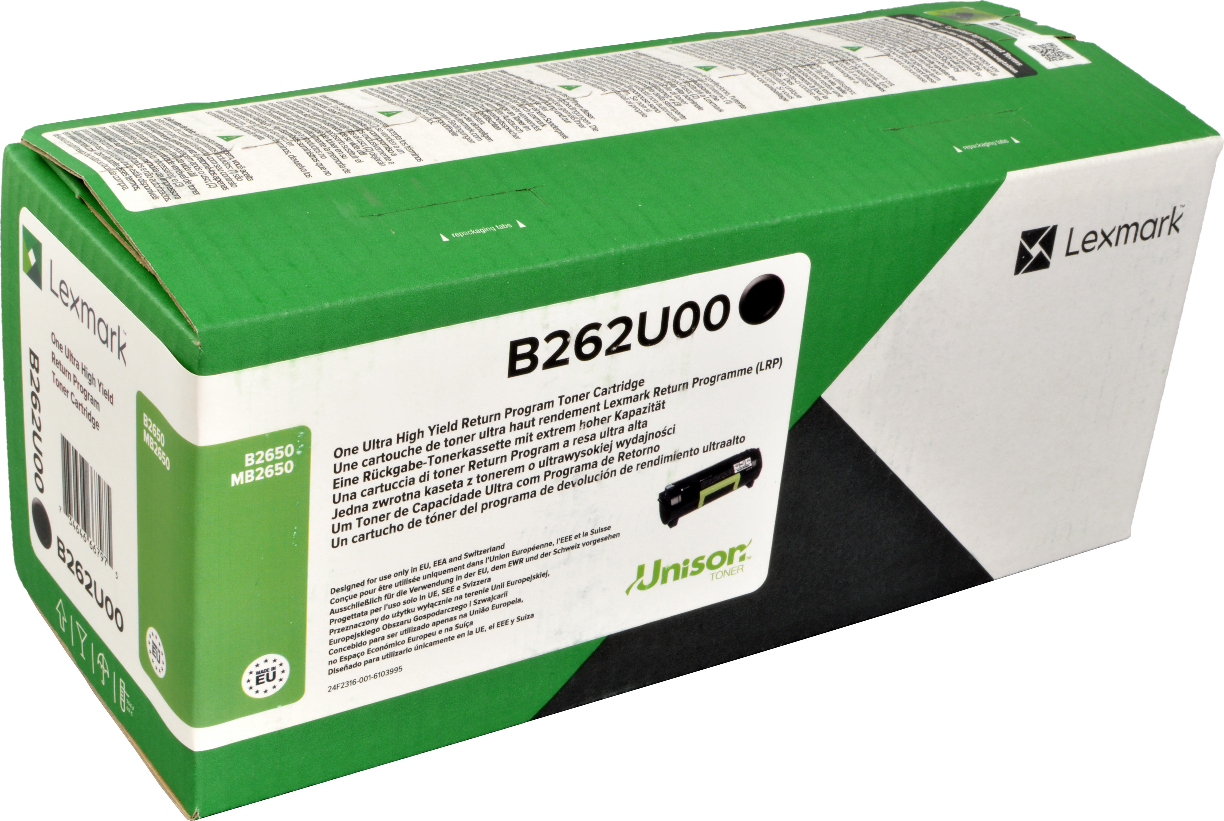 Lexmark Toner B262U00 schwarz