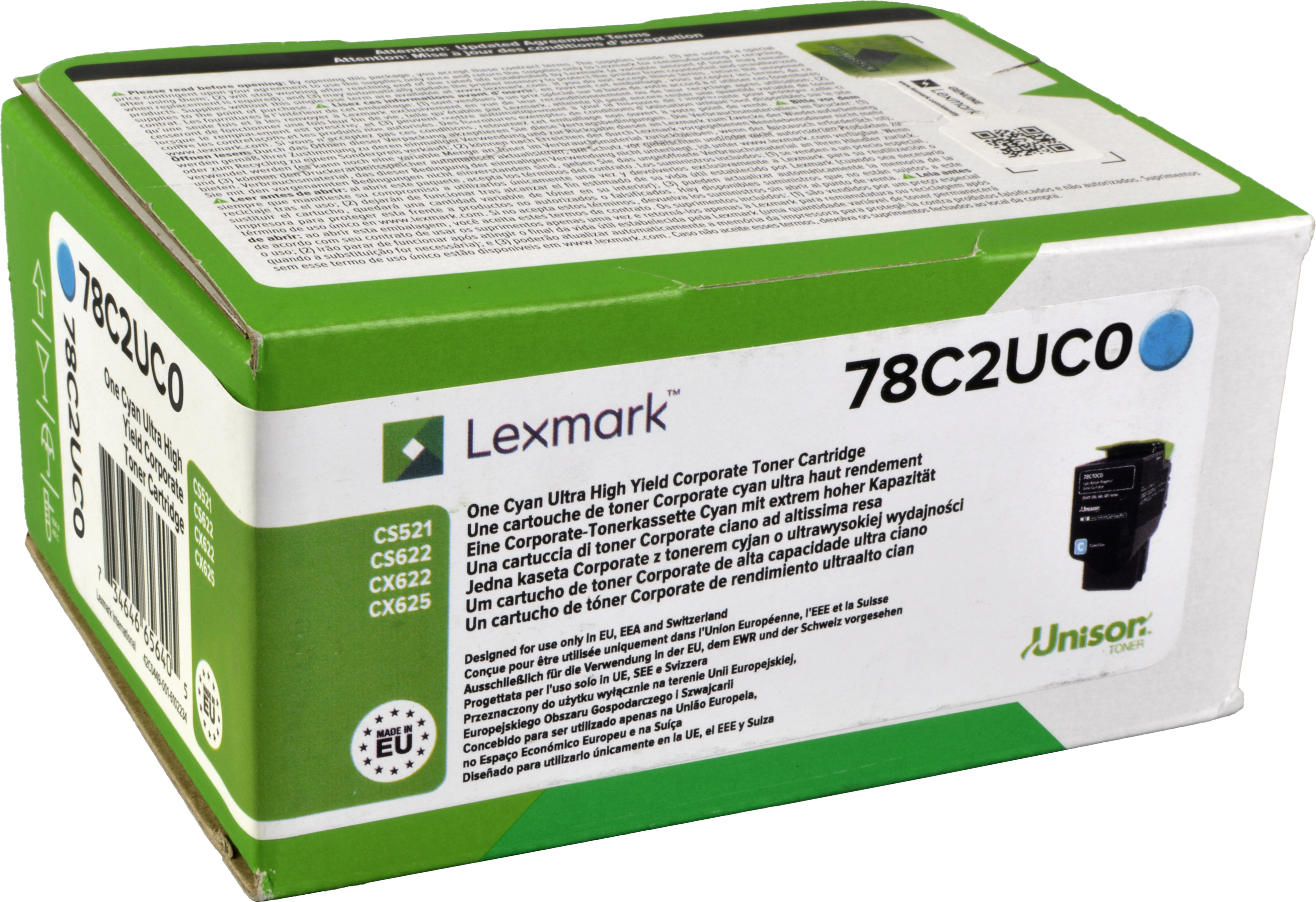 Lexmark Toner 78C2UC0  cyan