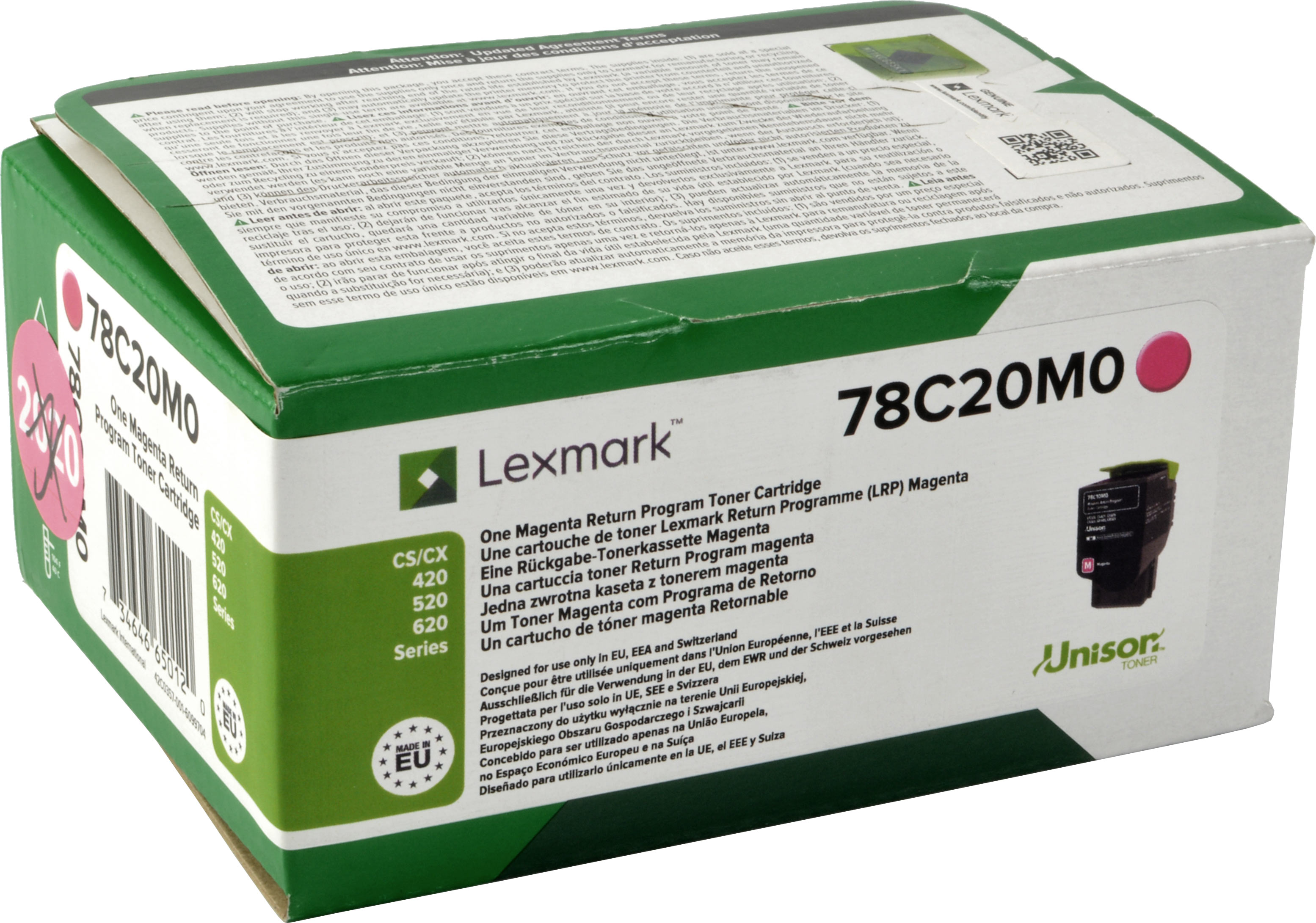 Lexmark Toner 78C20M0  magenta