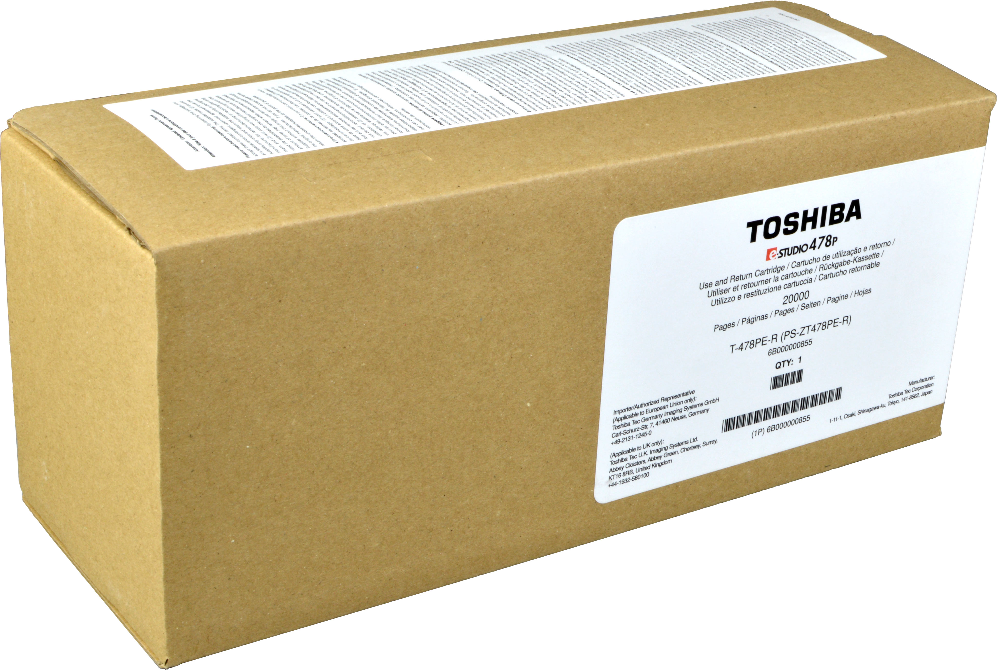 Toshiba Toner T-478P-R 6B000000855 schwarz