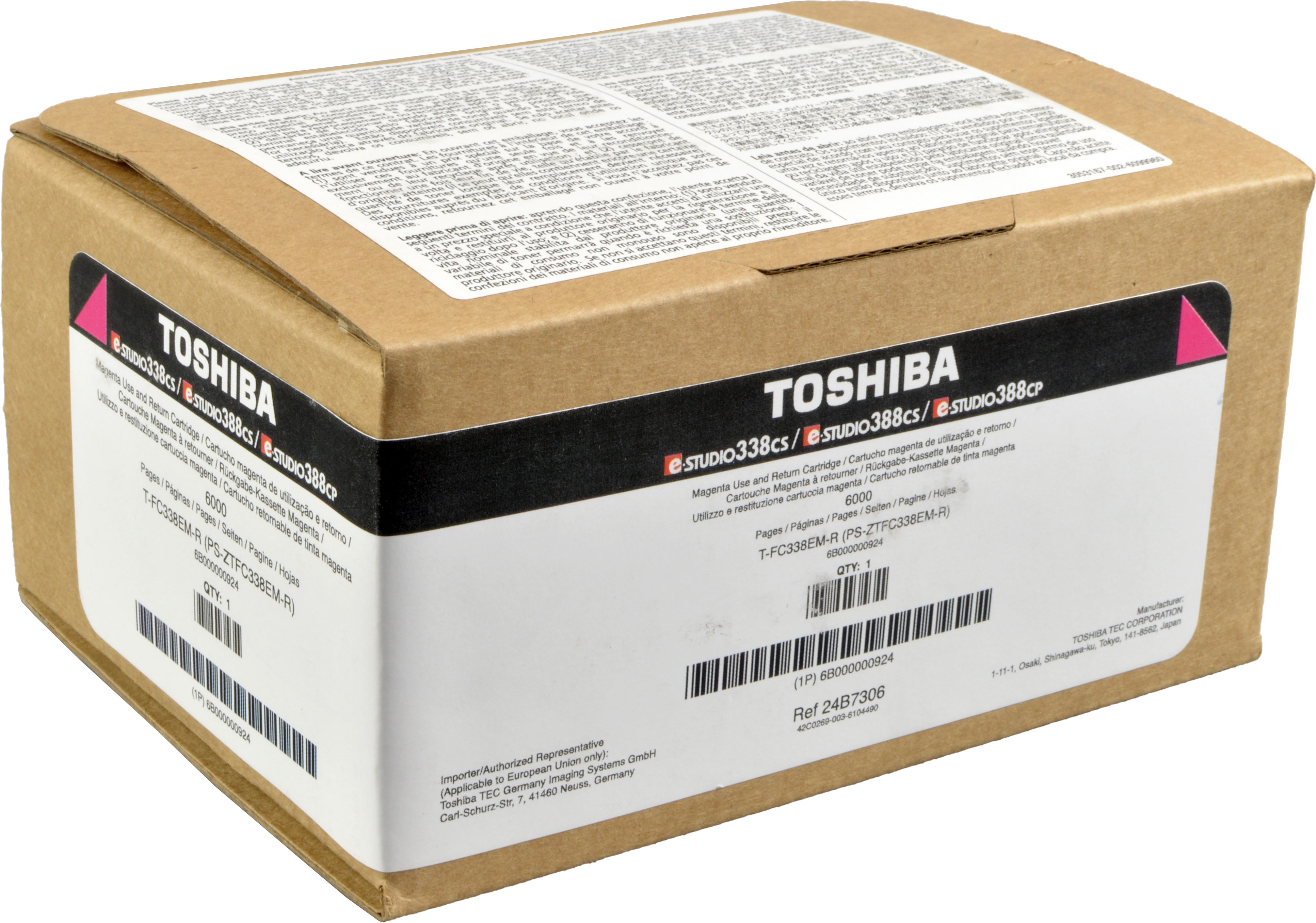 Toshiba Toner T-FC338EM-R 6B0000000924 magenta