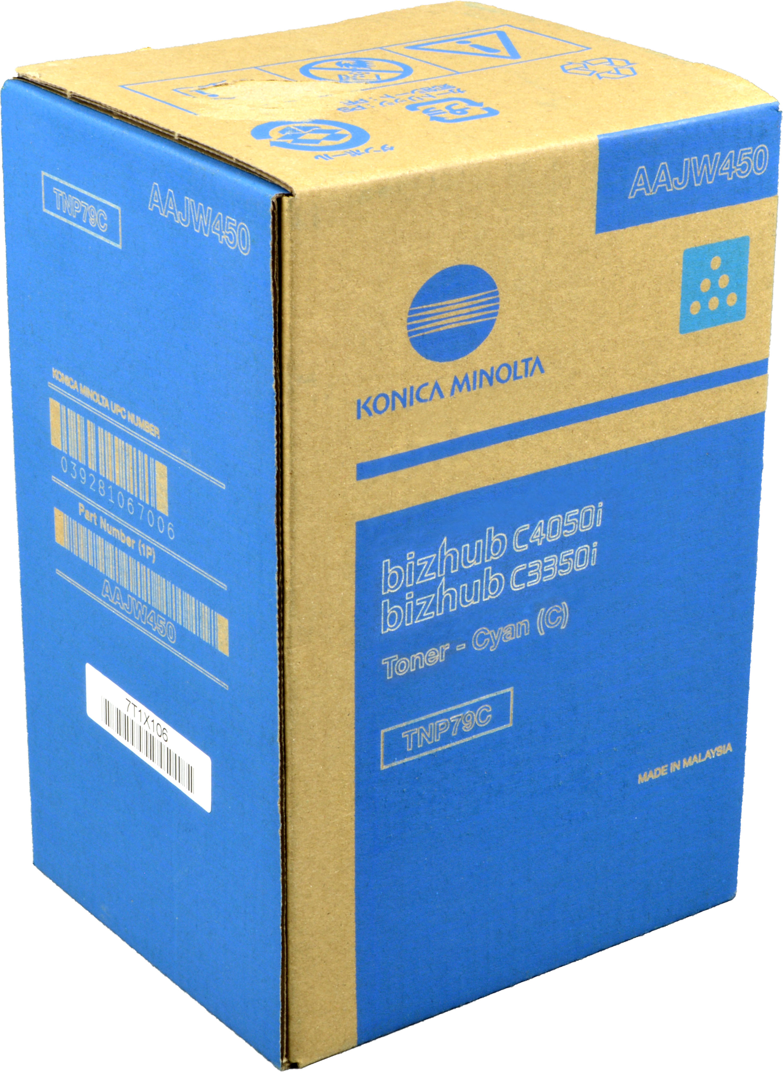 Konica Minolta Toner TNP-79C AAJW450 cyan