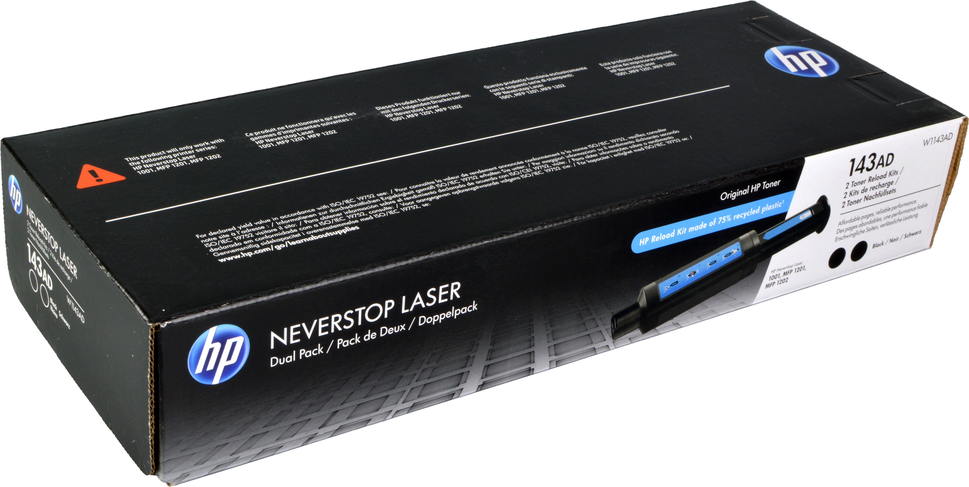 HP Toner W1143AD 143AD schwarz  Doppelpack