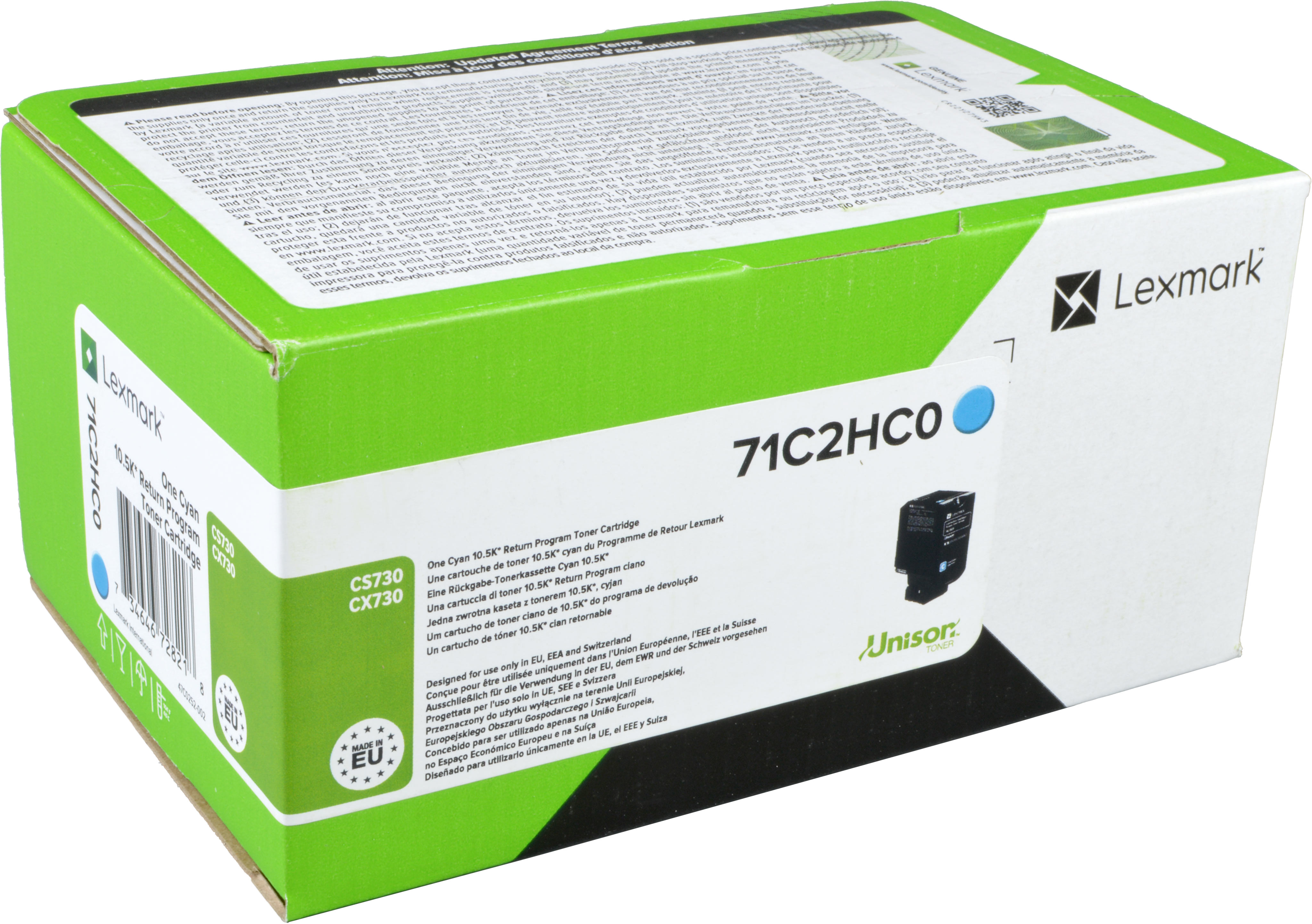 Lexmark Toner 71C2HC0 cyan