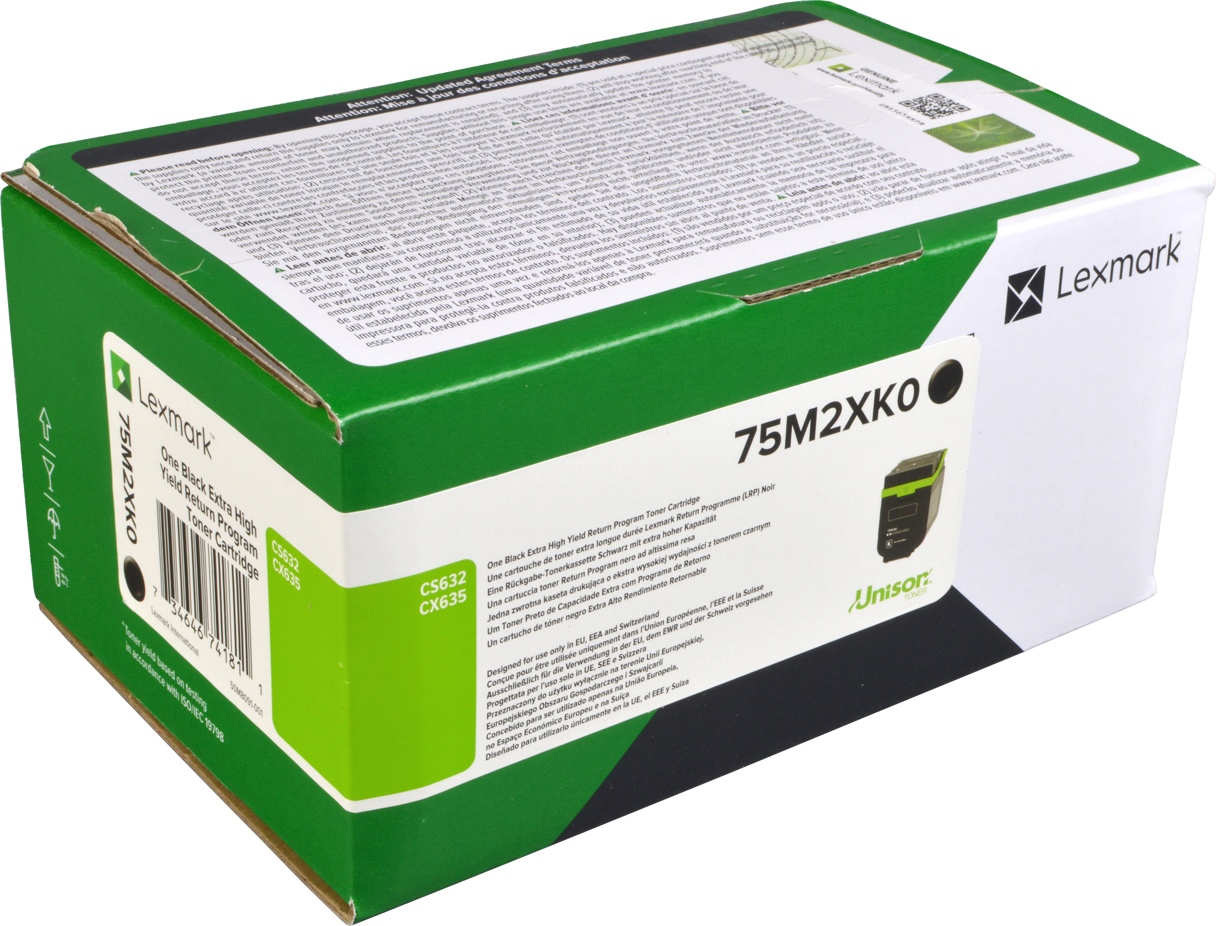 Lexmark Toner 75M2XK0 schwarz