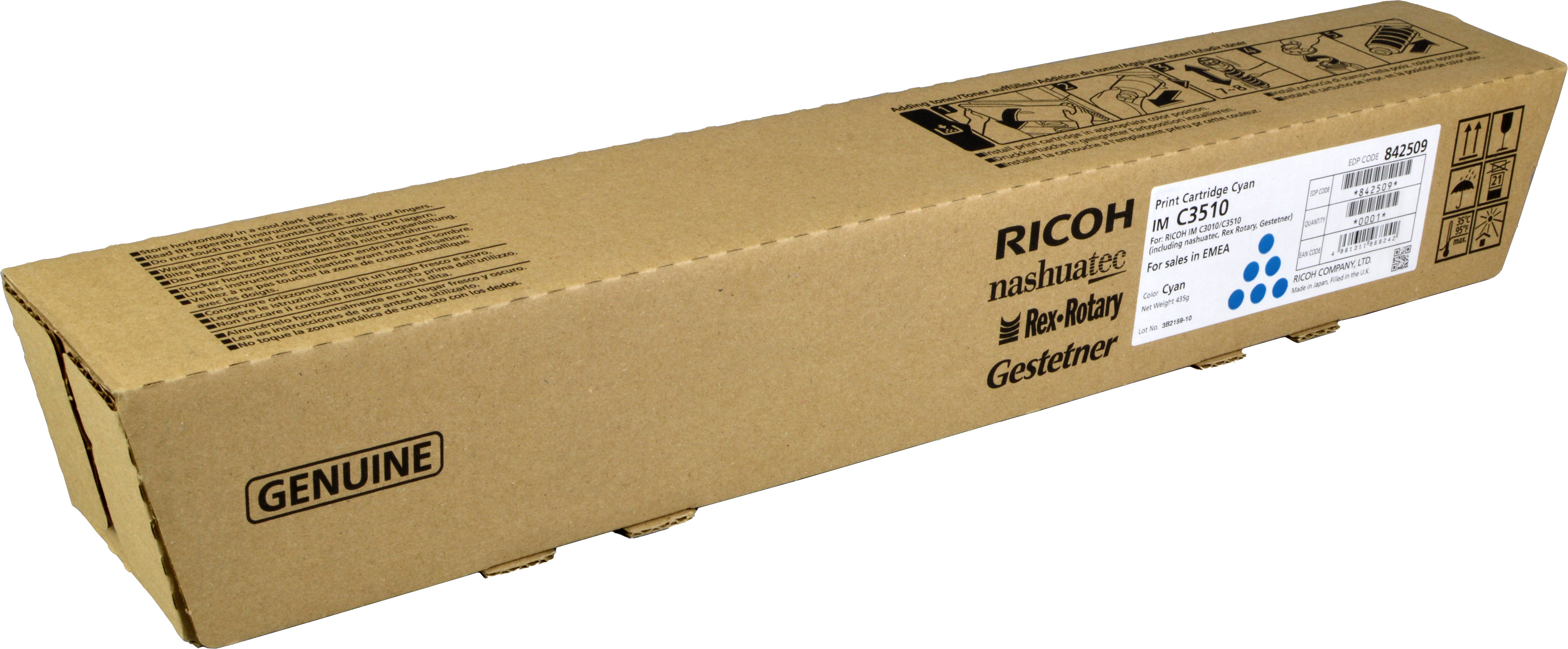 Ricoh Toner 842509 IMC3510 cyan OEM