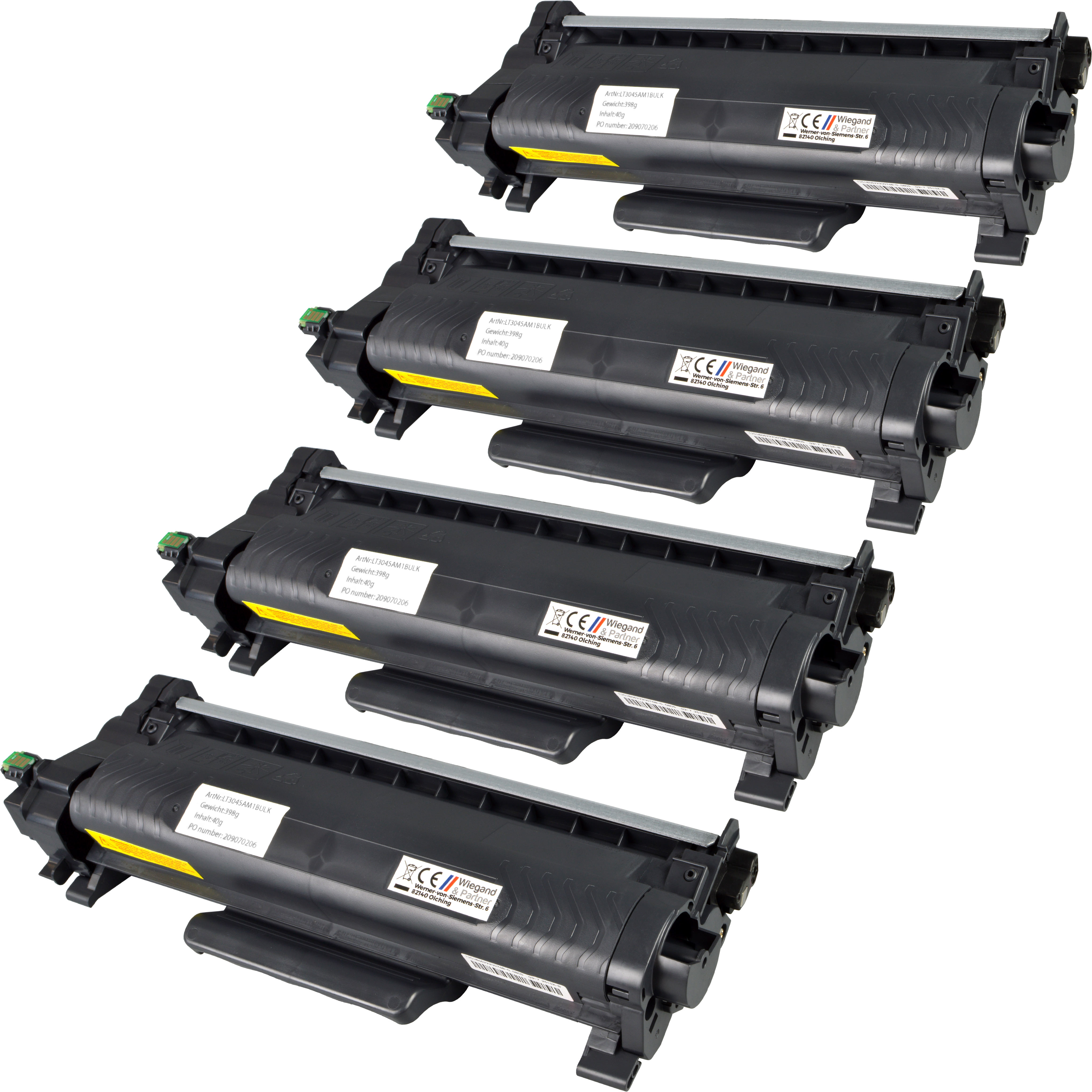 4262457373403 - 4 Toner ersetzt Brother TN-2510 schwarz