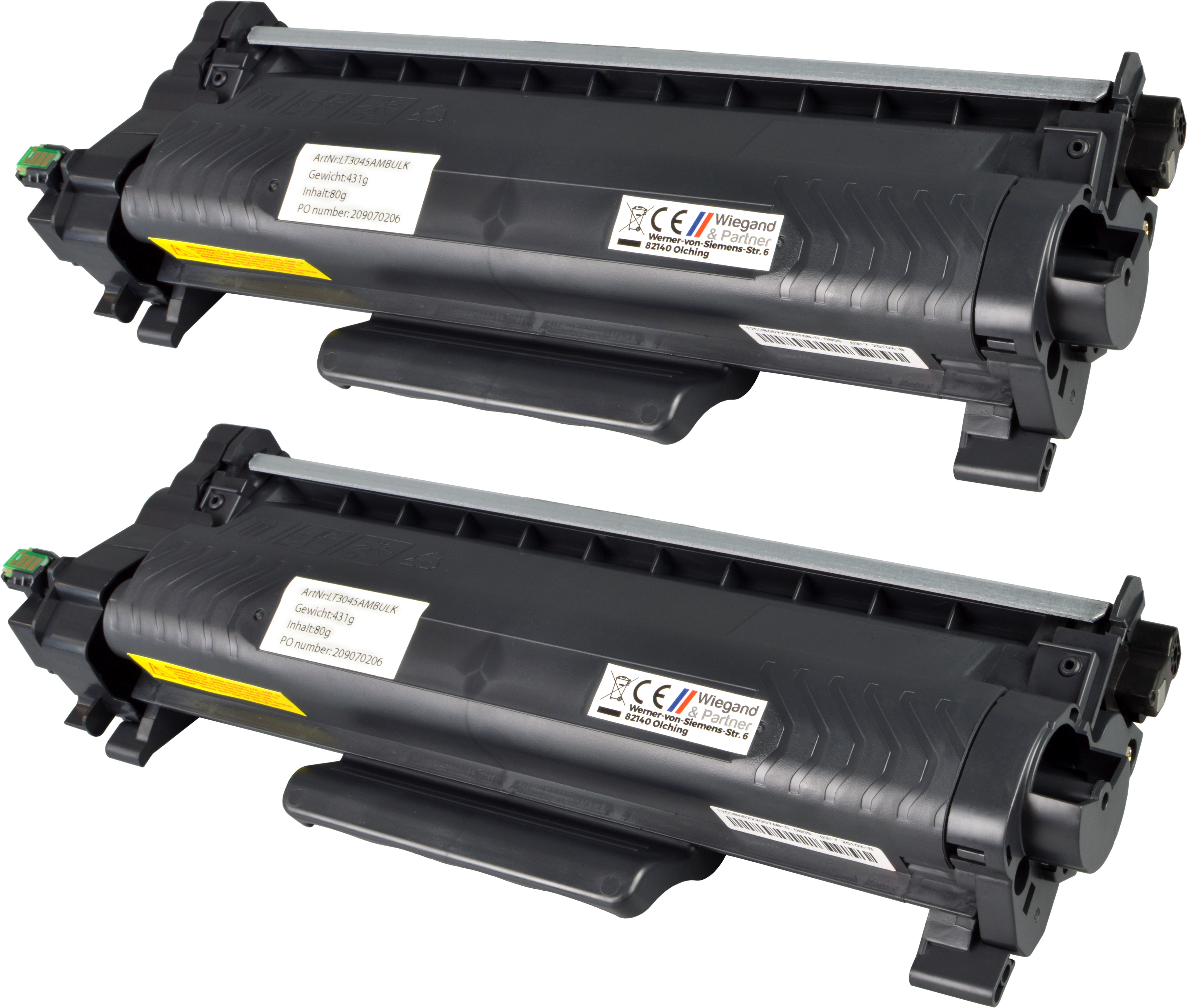 4262457375162 - 2 Toner ersetzt Brother TN-2510XL Doppelpack schwarz