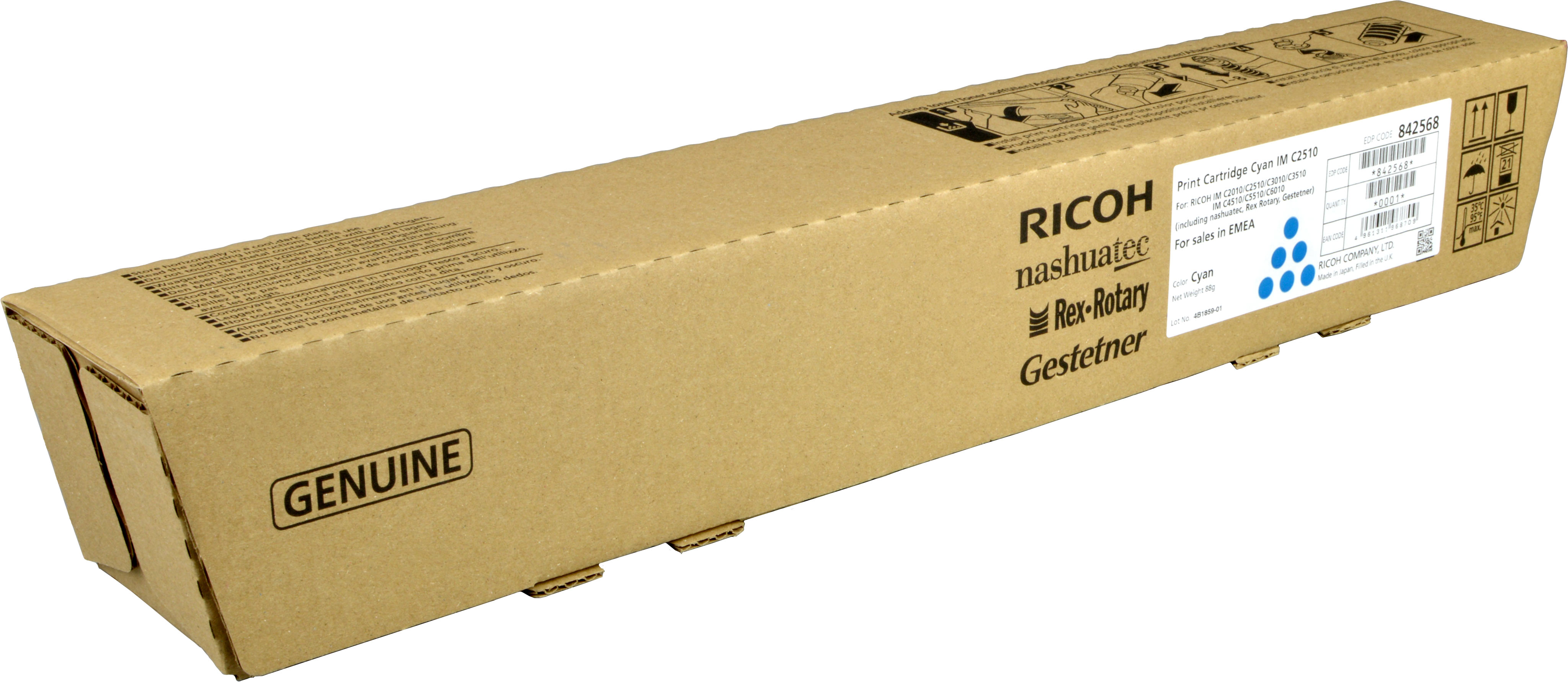 Ricoh Toner 842568 IMC2510 cyan OEM