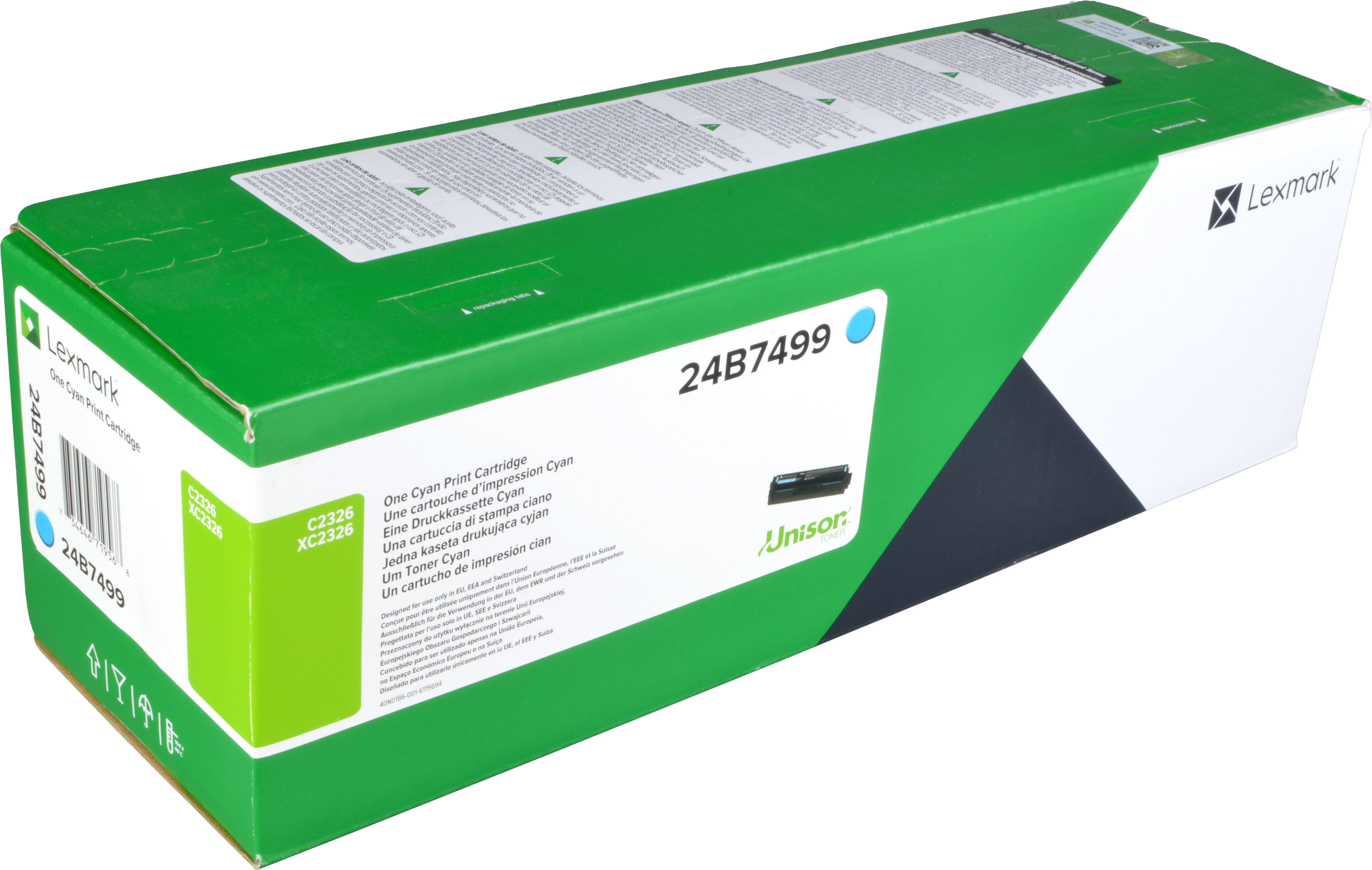 Lexmark Toner 24B7499 cyan
