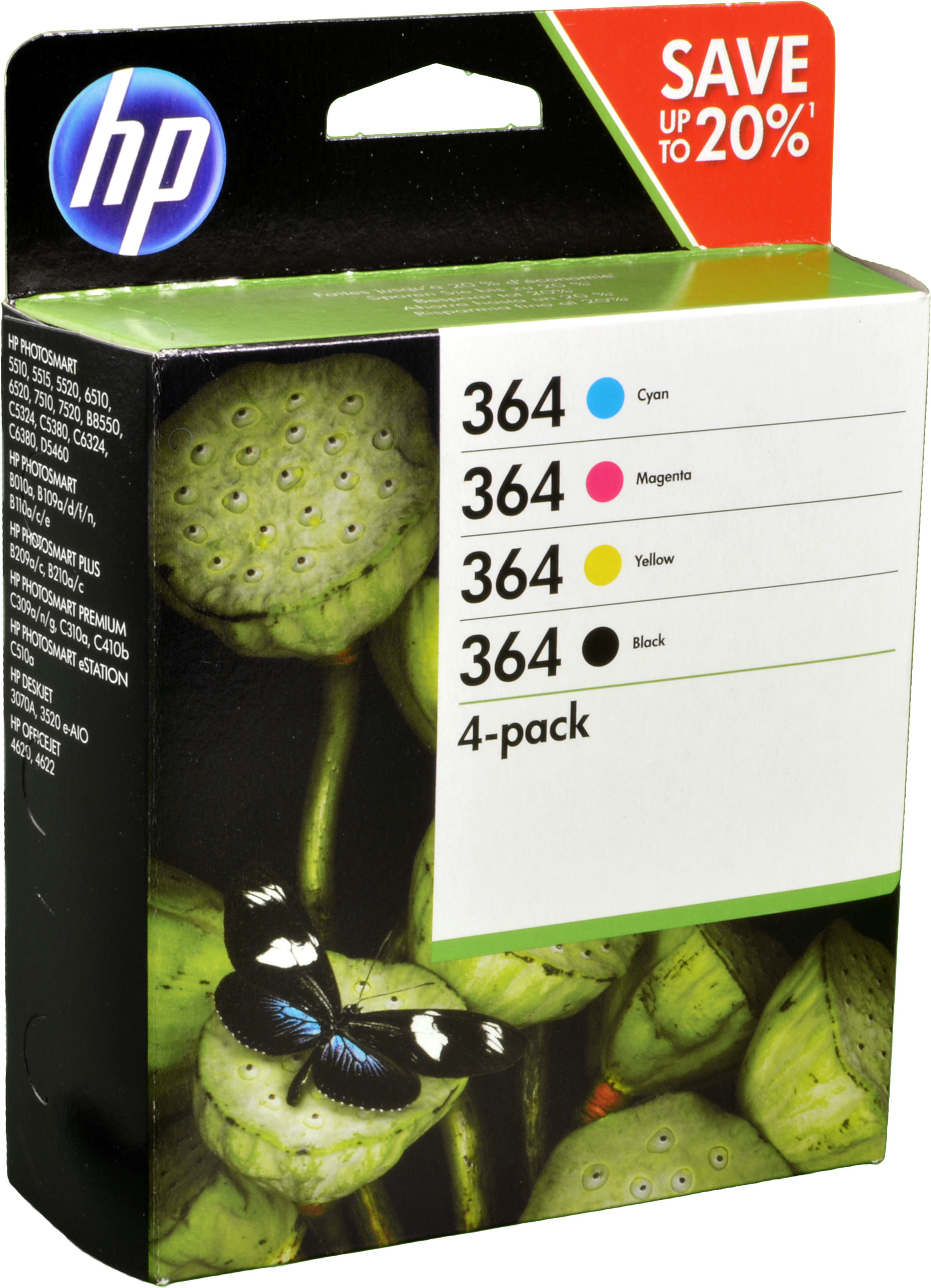 4 HP Tinten N9J73AE  364  4-farbig