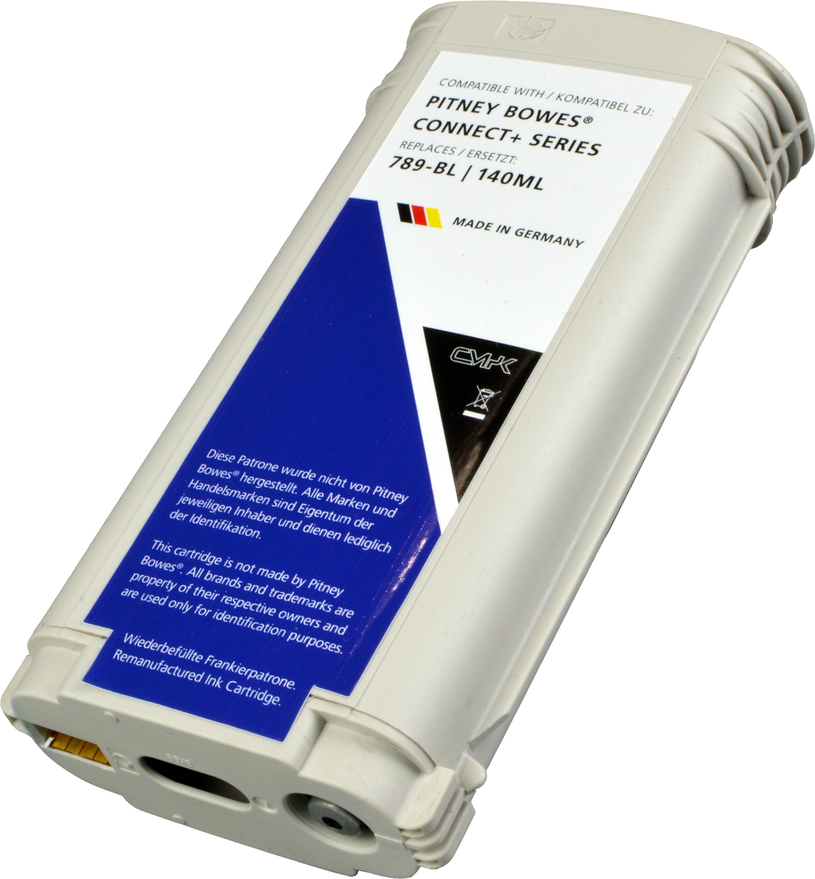 4260082830261 - Tintenpatrone ersetzt Pitney Bowes Connect+ PFC+B  blau